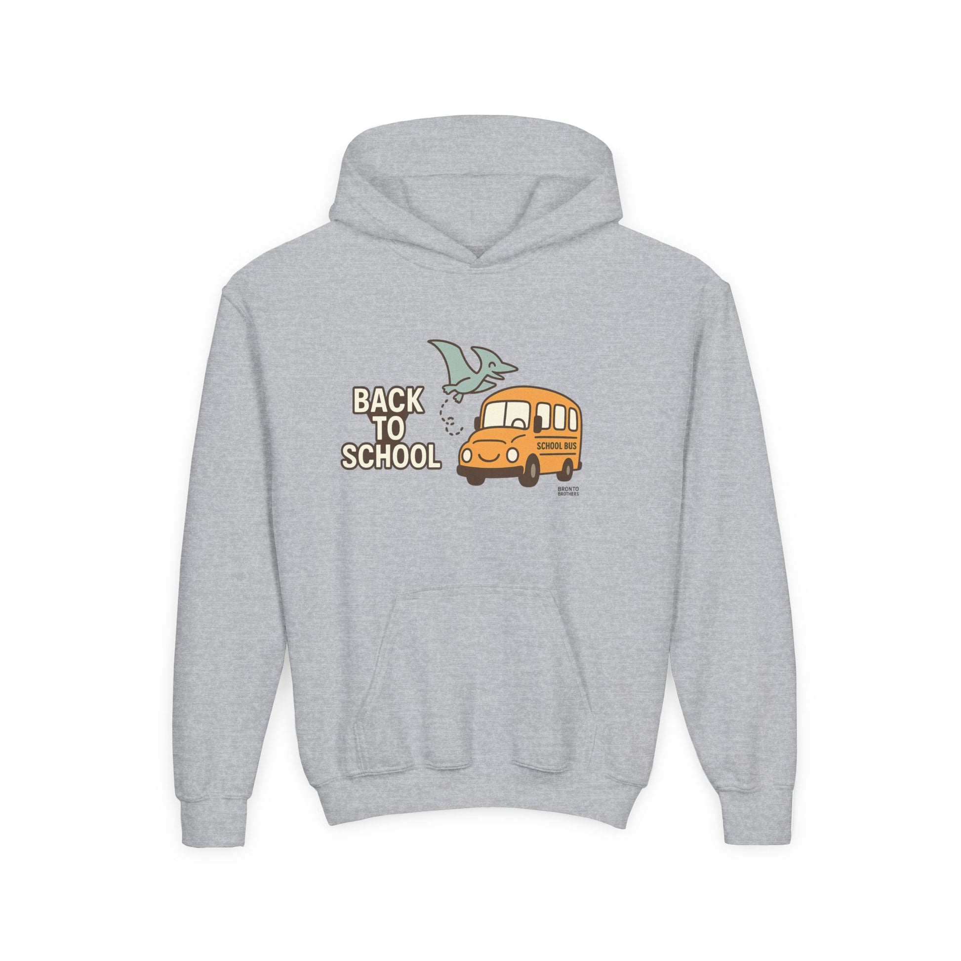 Youth Hooded Sweatshirt - Fun Designs for Back to School, Cozy Casual Wear, Gift for Kids, Dinosaur Tour Theme, School Spirit Apparel