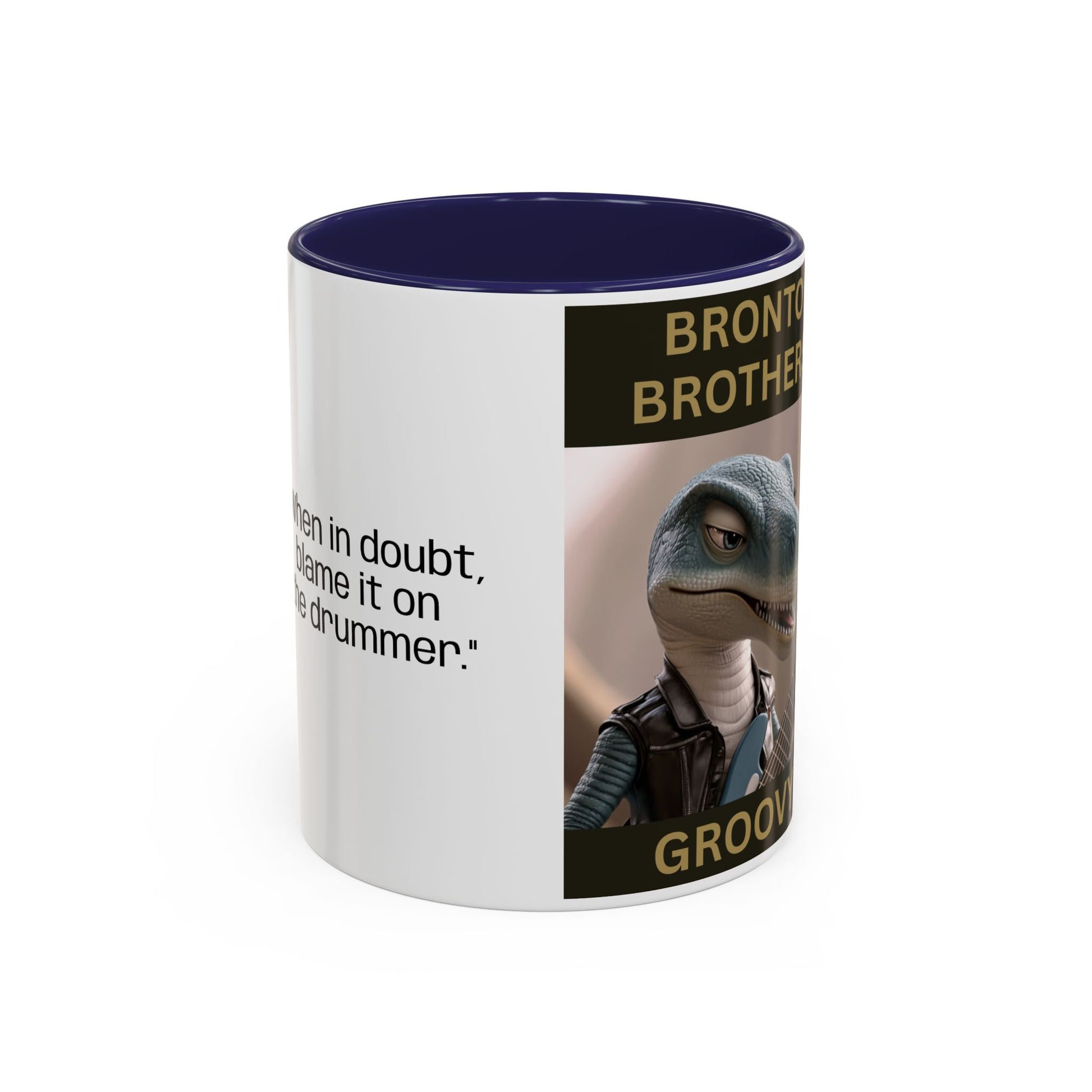 Groovy Groove Bronto Brothers Collector Dinosaur Coffee Mug for Music Lovers