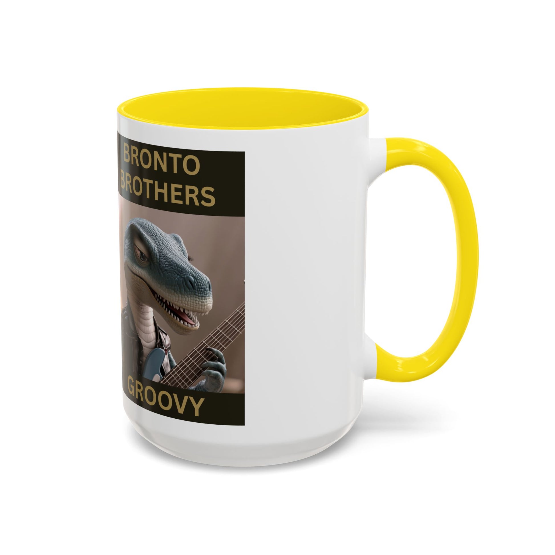 Groovy Groove Bronto Brothers Collector Dinosaur Coffee Mug for Music Lovers