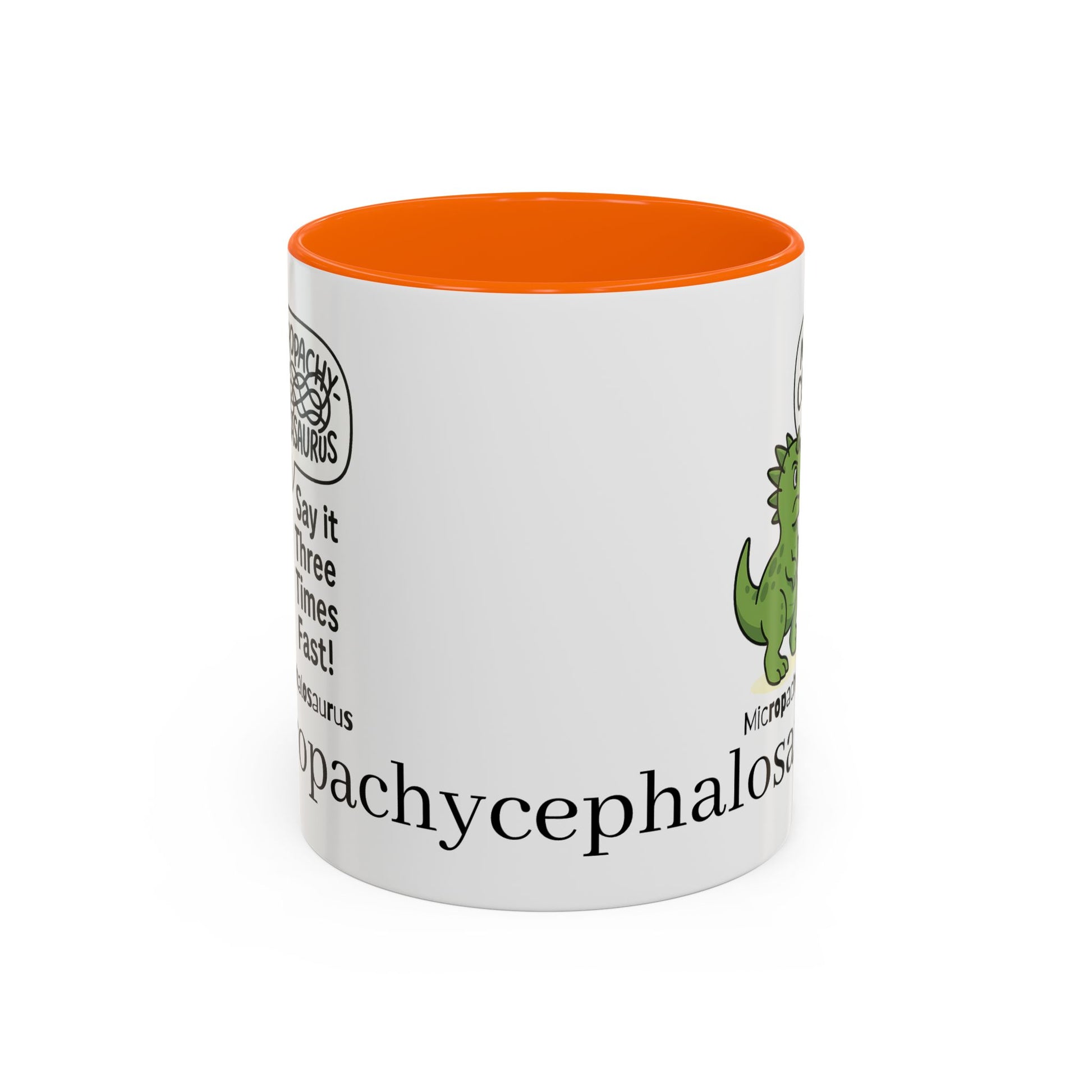 Micro Pachycephalosaurus Coffee Mug | Fun Dinosaur Drinkware, Unique Gift, Quirky Office Cup, Geeky Decor, Educational Mug
