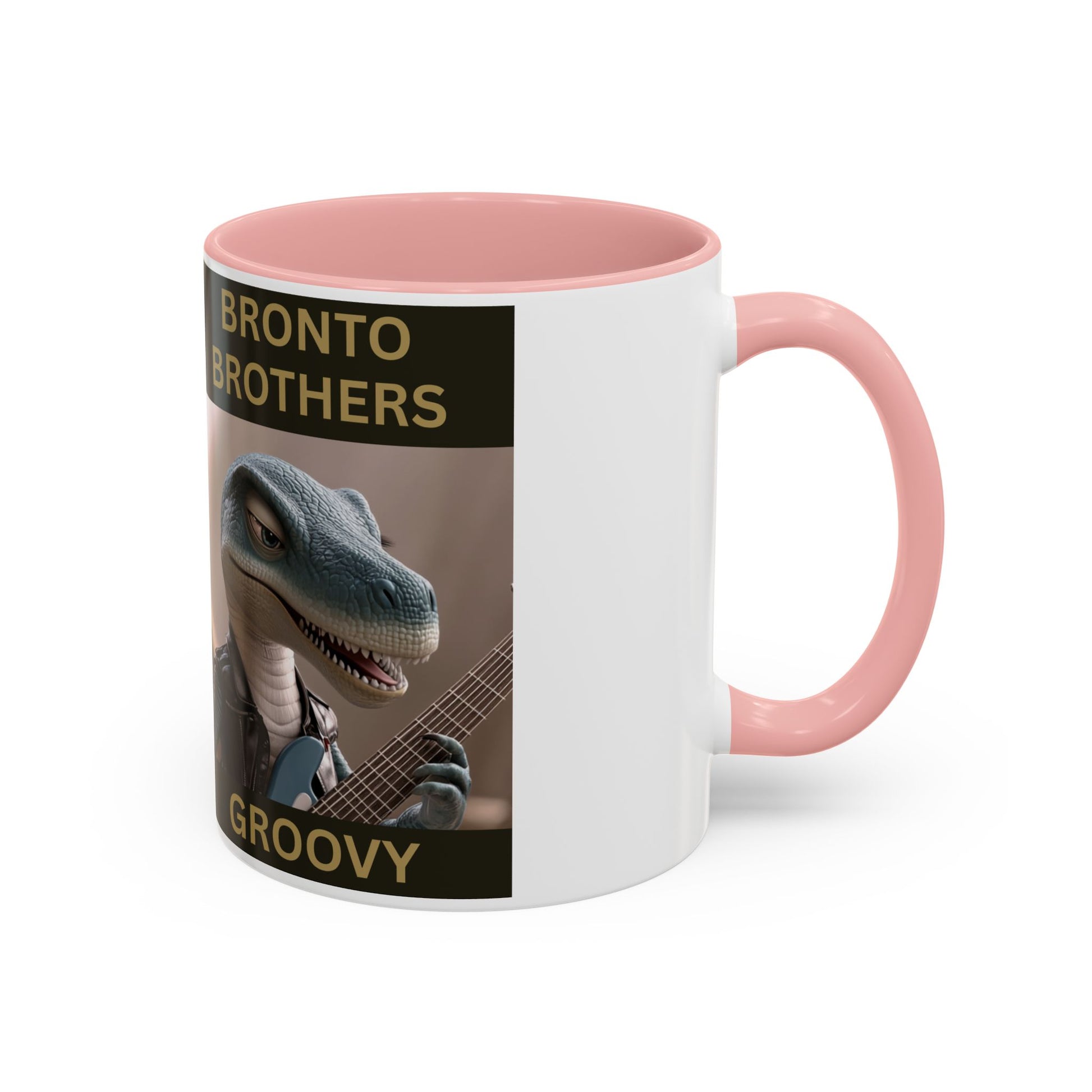 Groovy Groove Bronto Brothers Collector Dinosaur Coffee Mug for Music Lovers