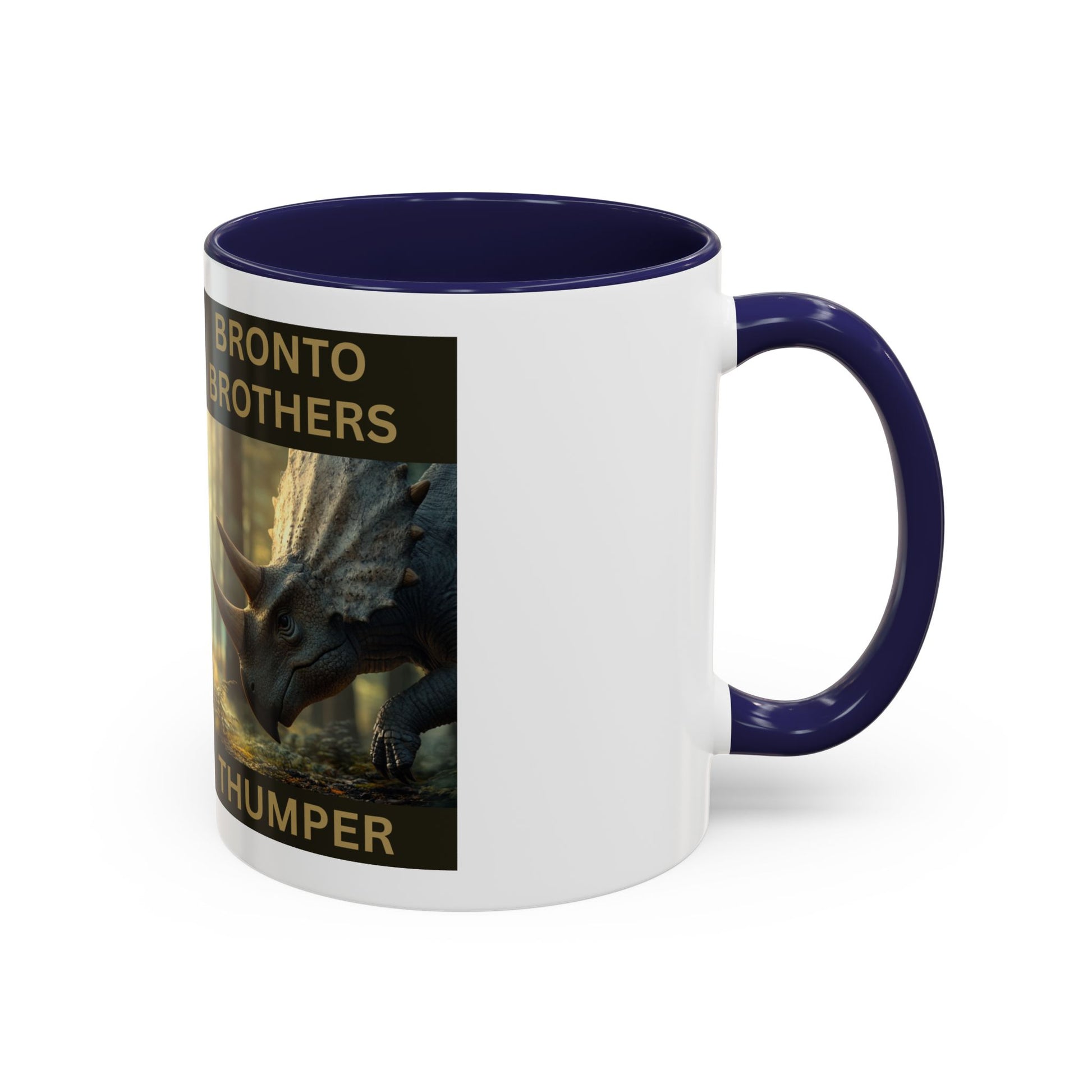 Thumper the Drummer Bronto Brothers Collector Dinosaur Mug