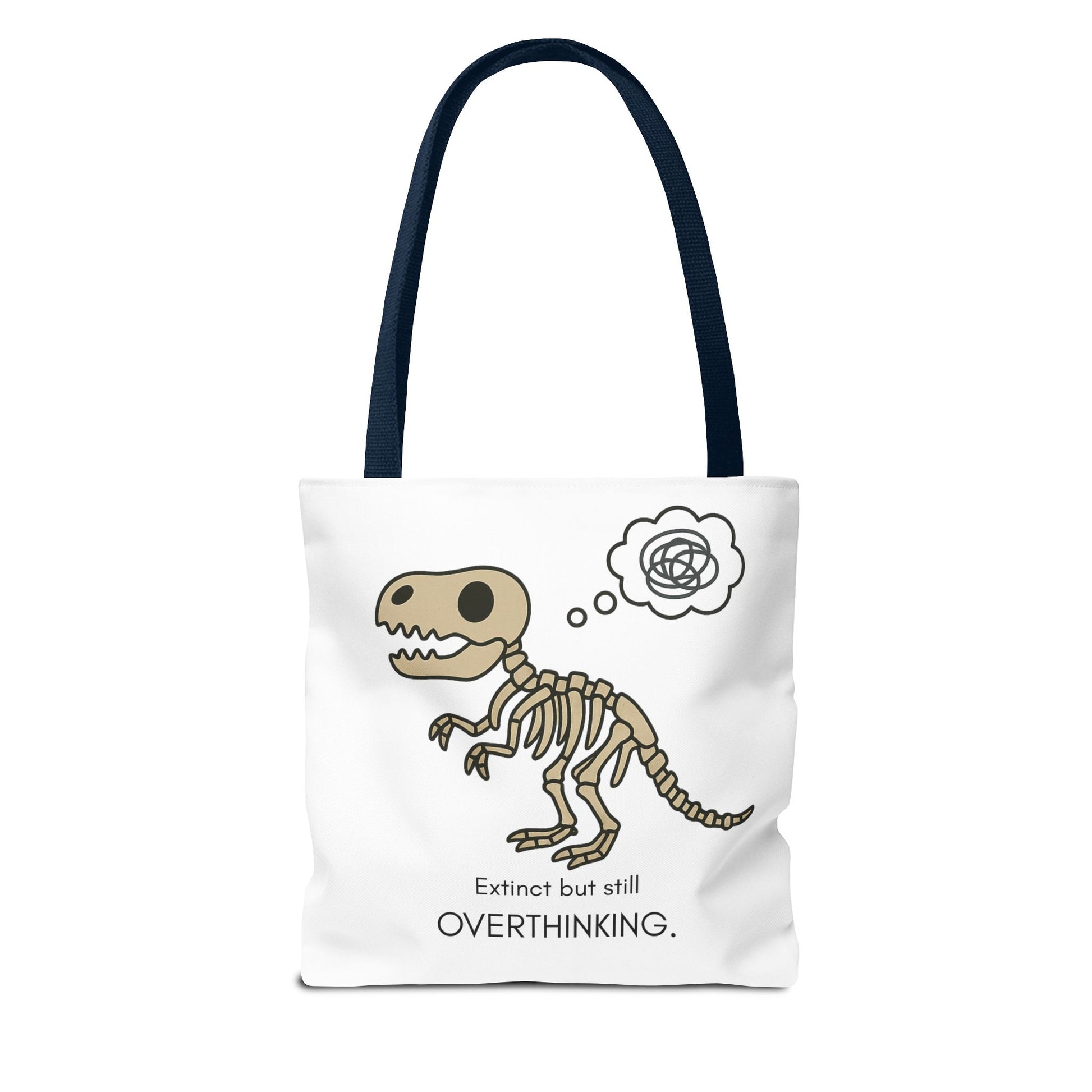 Dinosaur Tote Bag - Extinct but still OVERTHINKING, Funny Tote, Gift for Students, Eco-Friendly Carryall, Unique Shopper Bag, Cute Bag [...]