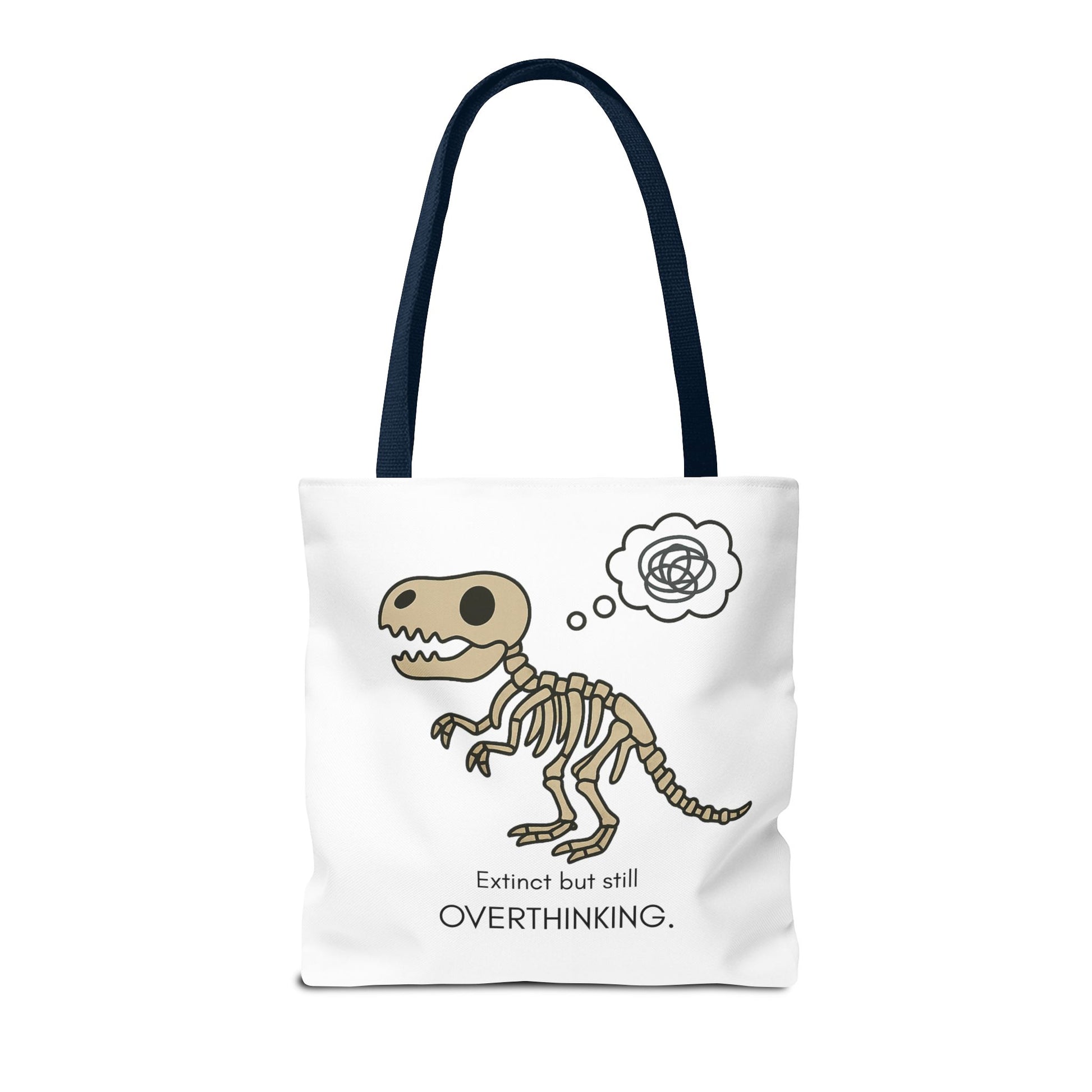 Dinosaur Tote Bag - Extinct but still OVERTHINKING, Funny Tote, Gift for Students, Eco-Friendly Carryall, Unique Shopper Bag, Cute Bag [...]