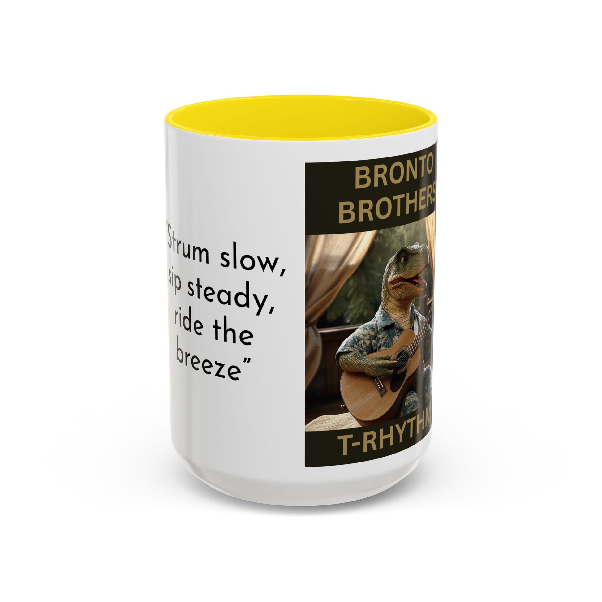 T-Rhythm Collector Dinosaur Coffee Mug - Fun Dino Design for Music Lovers
