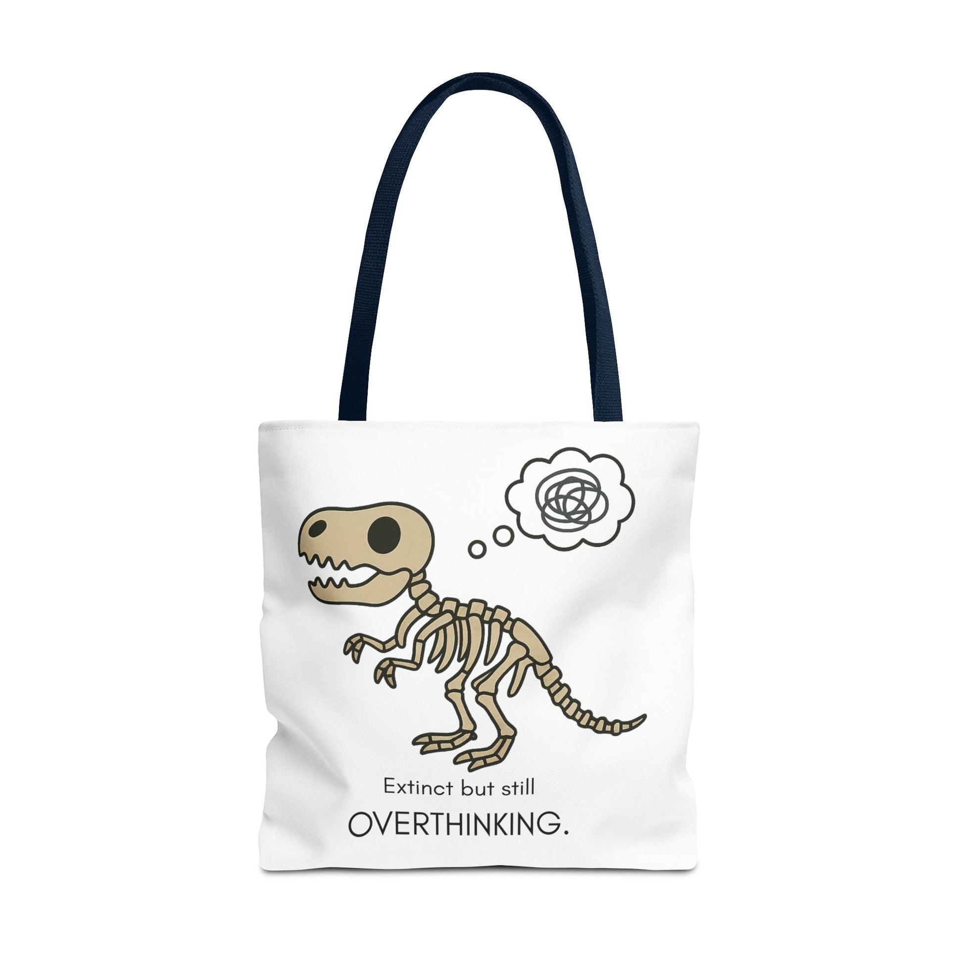 Dinosaur Tote Bag - Extinct but still OVERTHINKING, Funny Tote, Gift for Students, Eco-Friendly Carryall, Unique Shopper Bag, Cute Bag [...]