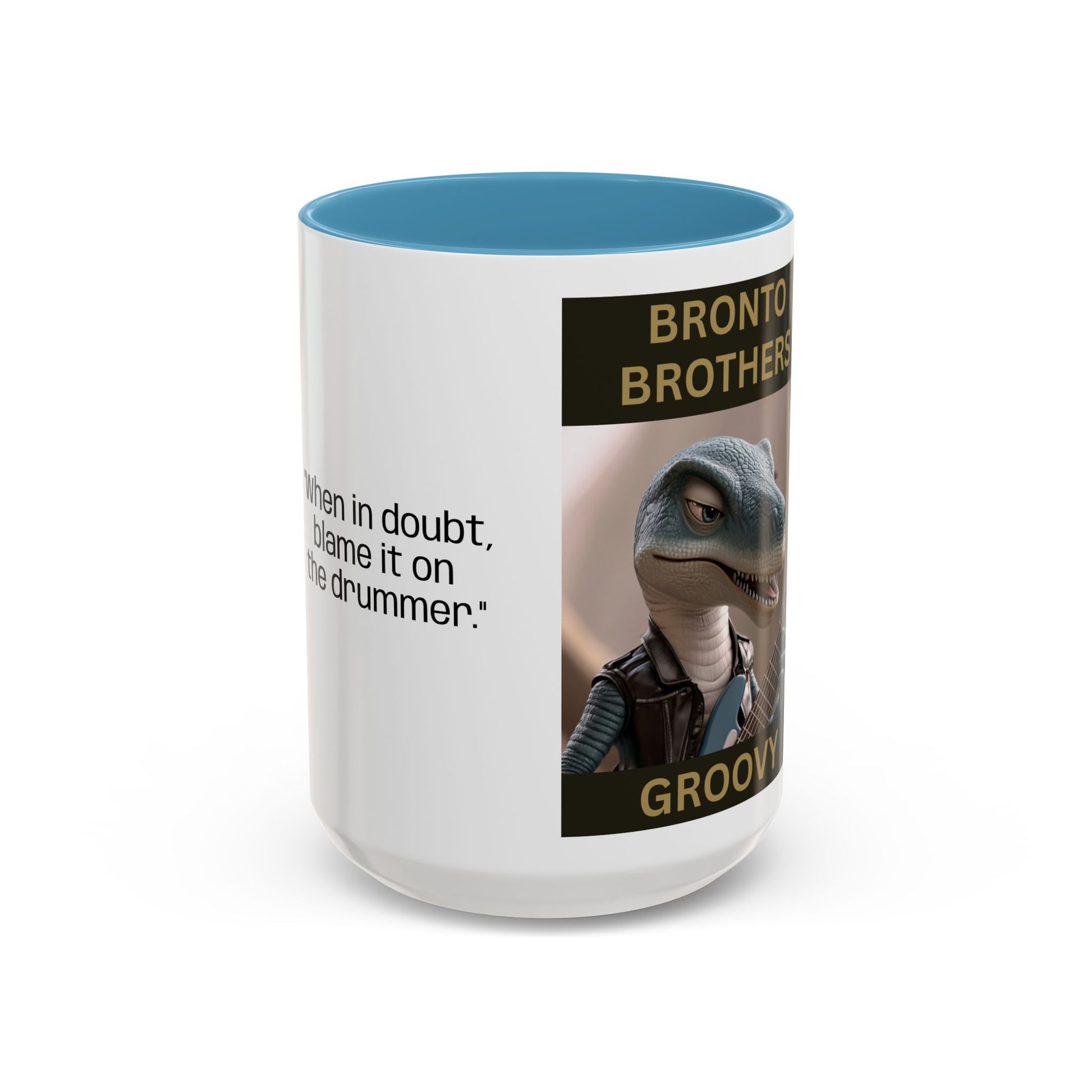 Groovy Groove Bronto Brothers Collector Dinosaur Coffee Mug for Music Lovers