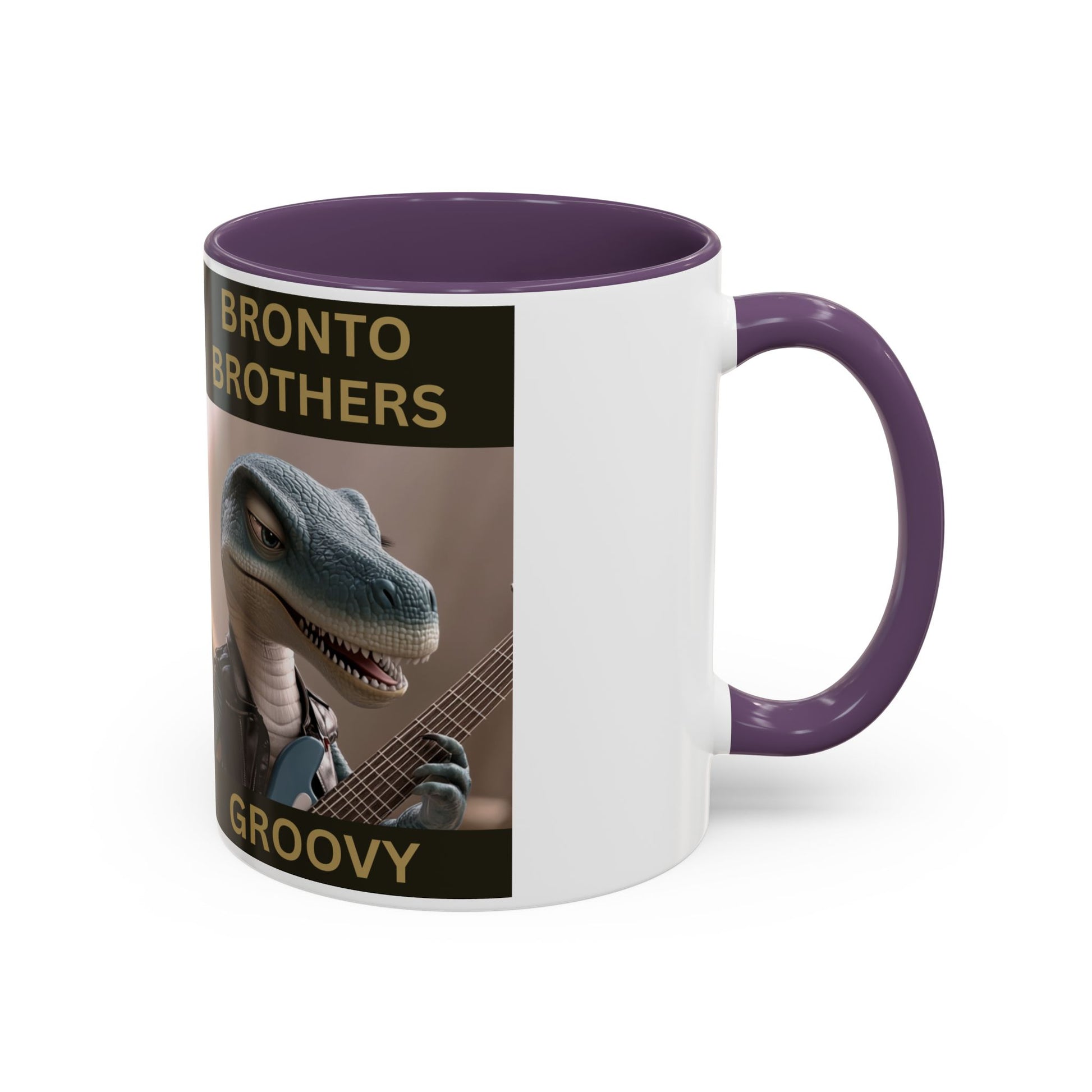 Groovy Groove Bronto Brothers Collector Dinosaur Coffee Mug for Music Lovers