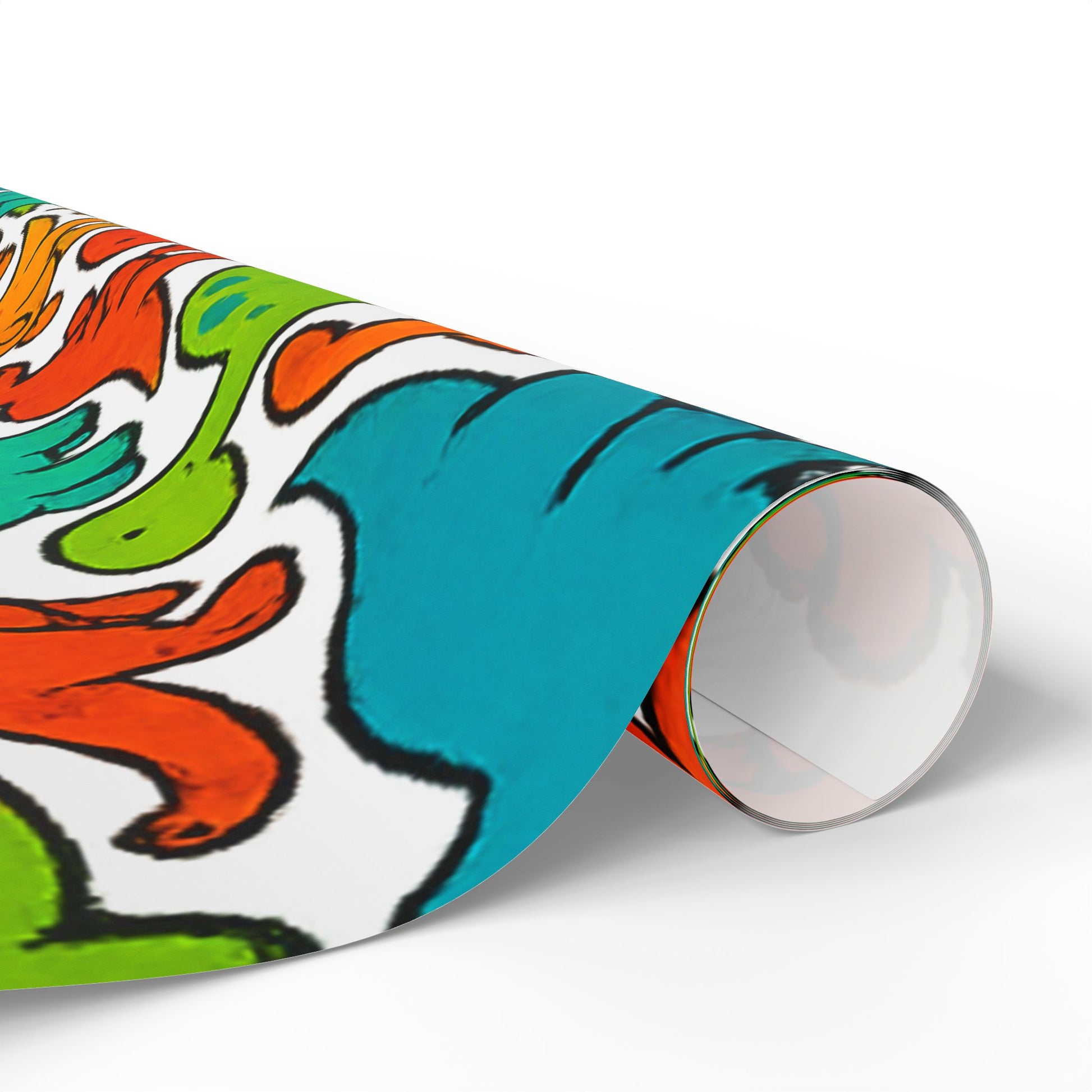 Dinosaur Wrapping Paper Roll - Colorful Gift Wrap for Kids Parties, Birthdays, Baby Showers, Holidays, Eco-Friendly Gift Wrap