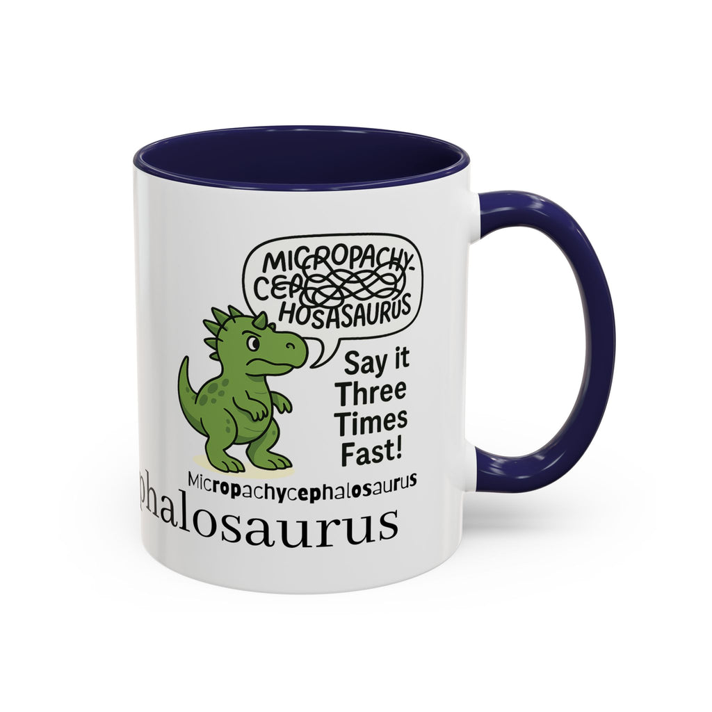 Micro Pachycephalosaurus Coffee Mug | Fun Dinosaur Drinkware, Unique Gift, Quirky Office Cup, Geeky Decor, Educational Mug
