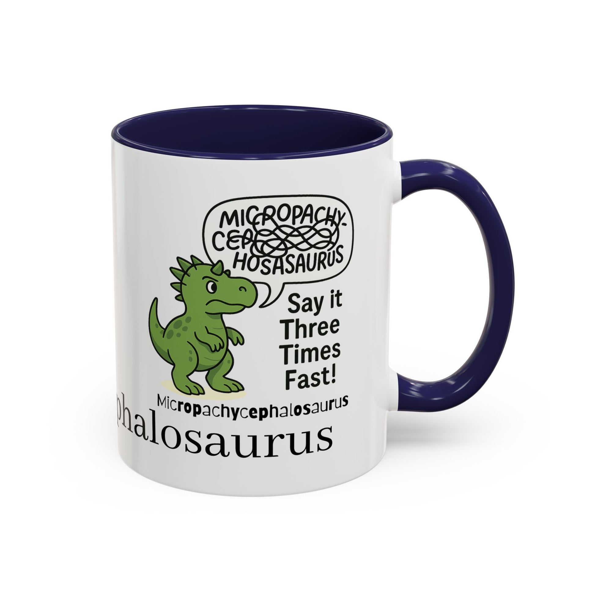 Micro Pachycephalosaurus Coffee Mug | Fun Dinosaur Drinkware, Unique Gift, Quirky Office Cup, Geeky Decor, Educational Mug