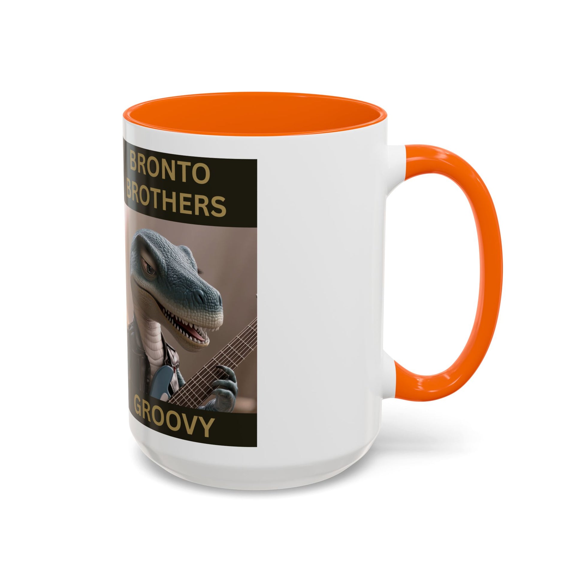 Groovy Groove Bronto Brothers Collector Dinosaur Coffee Mug for Music Lovers