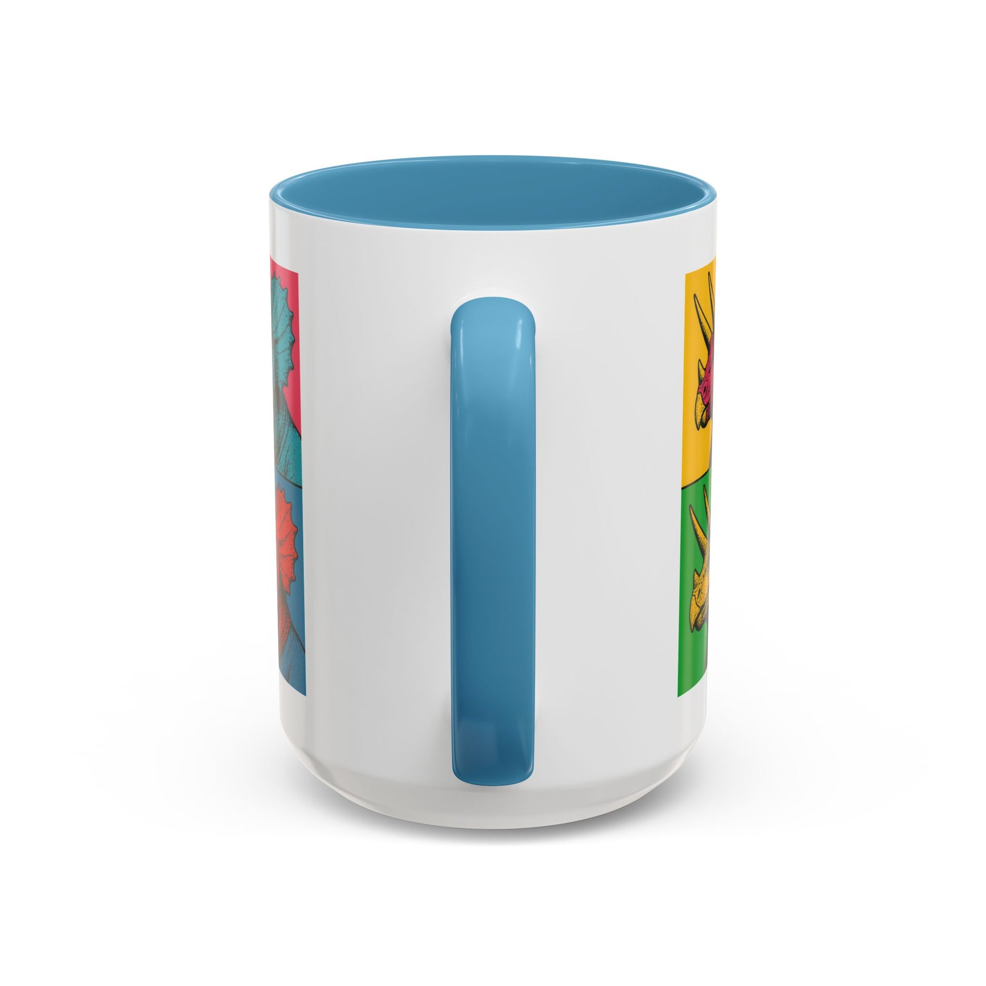 Colorful Triceratops Accent Coffee Mug - Funky Dinosaur Mug, Gift for Dino Lovers, Pop Art Coffee Cup, Holiday or Birthday Gift, Cute [...]