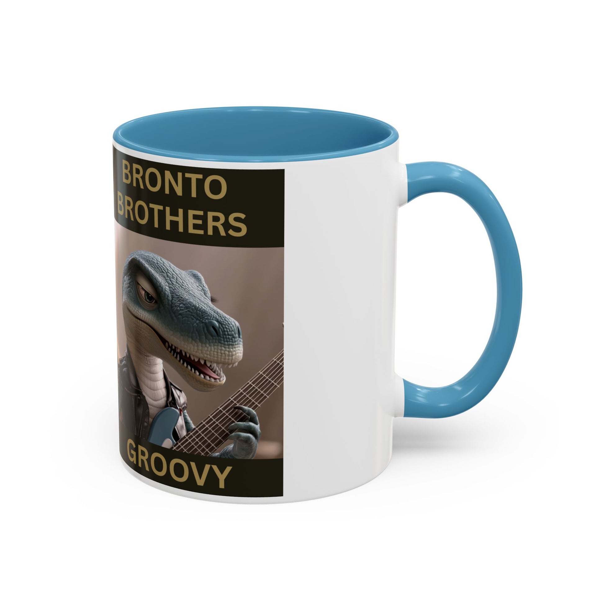 Groovy Groove Bronto Brothers Collector Dinosaur Coffee Mug for Music Lovers