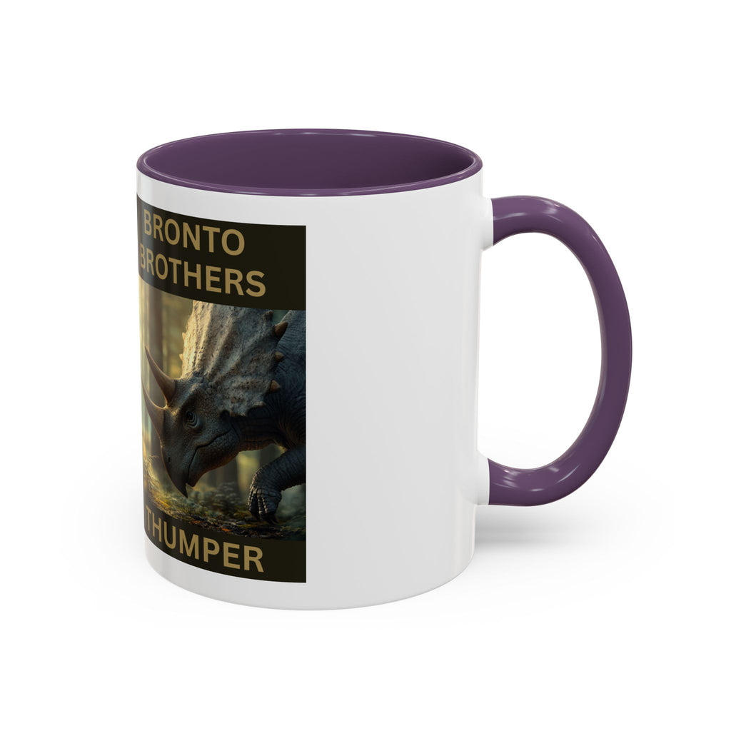Thumper the Drummer Bronto Brothers Collector Dinosaur Mug