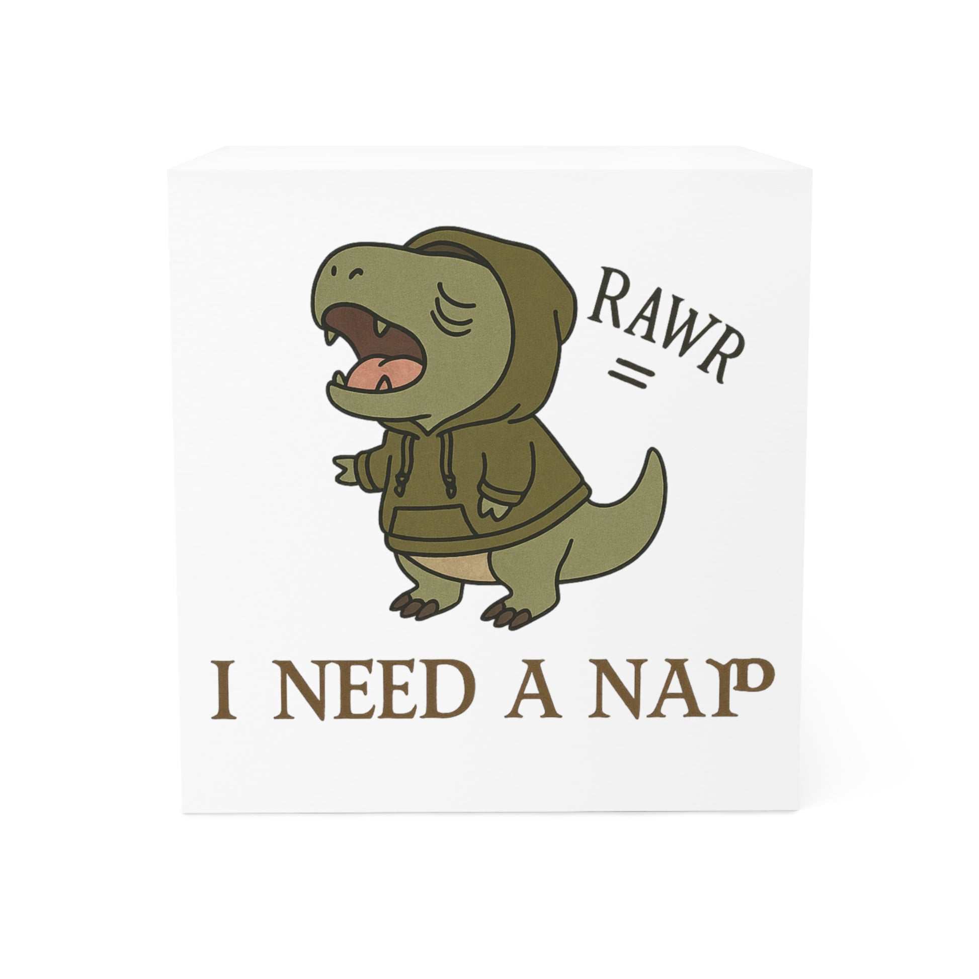 T-Rex Nap Note Cube | Cute Desk Accessory for Dinos Lovers | Fun Office Decor | Gift for Kids & Adults, Study Supplies, Journaling