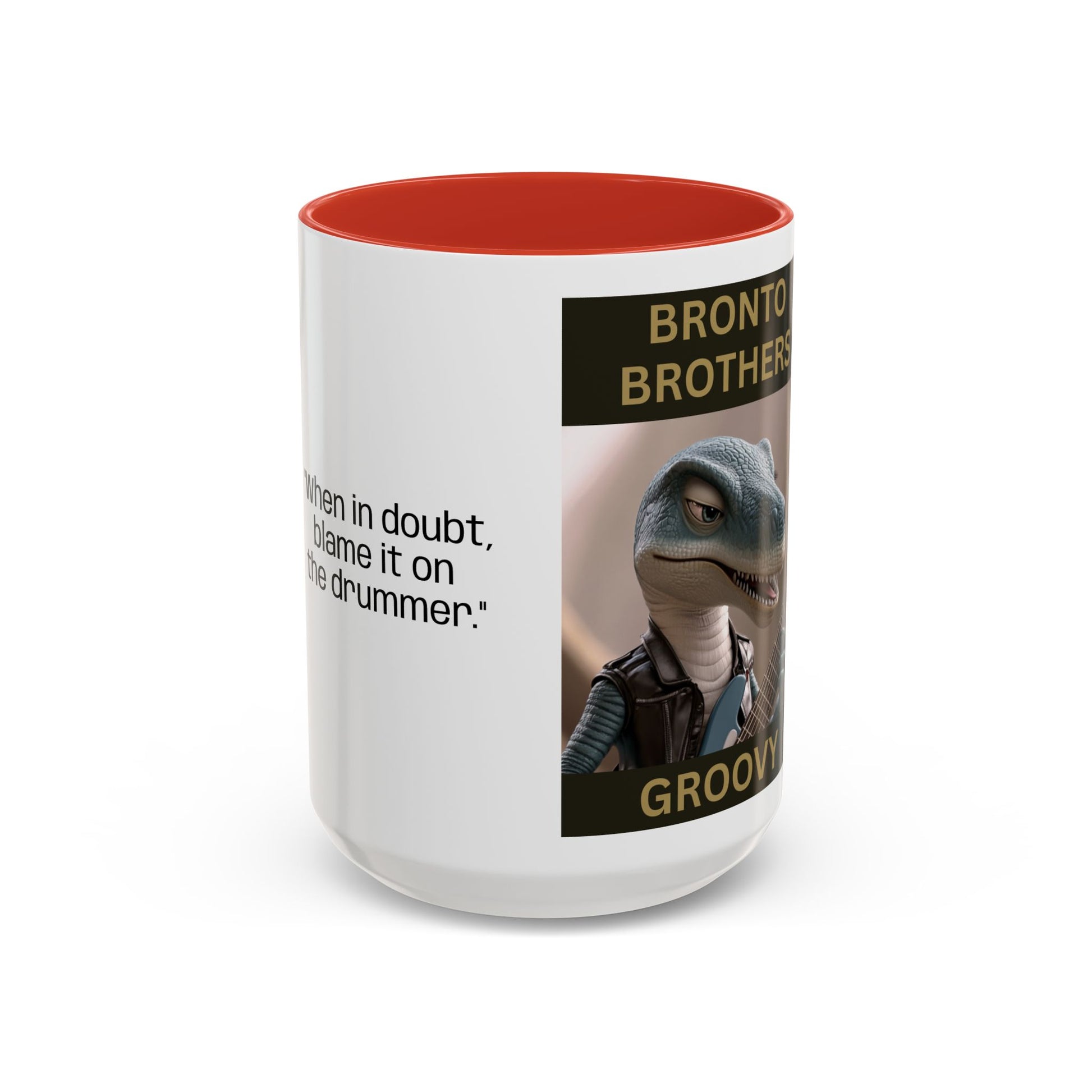 Groovy Groove Bronto Brothers Collector Dinosaur Coffee Mug for Music Lovers