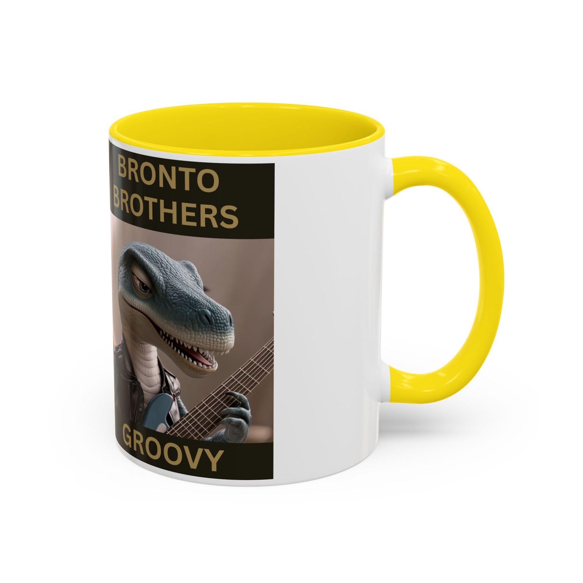 Groovy Groove Bronto Brothers Collector Dinosaur Coffee Mug for Music Lovers