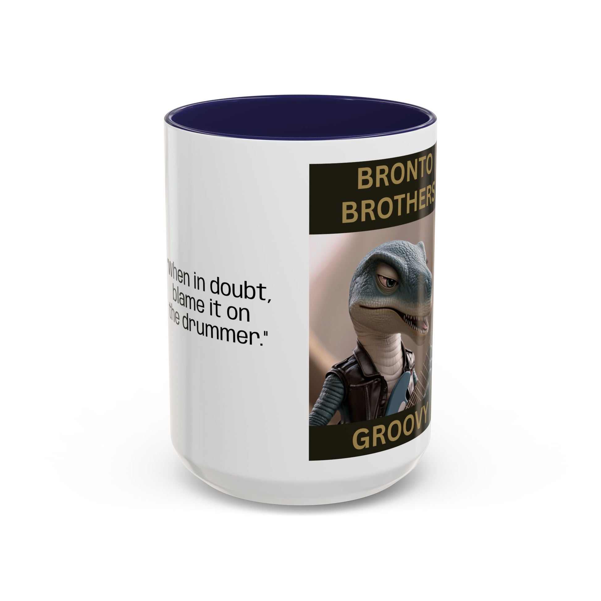 Groovy Groove Bronto Brothers Collector Dinosaur Coffee Mug for Music Lovers