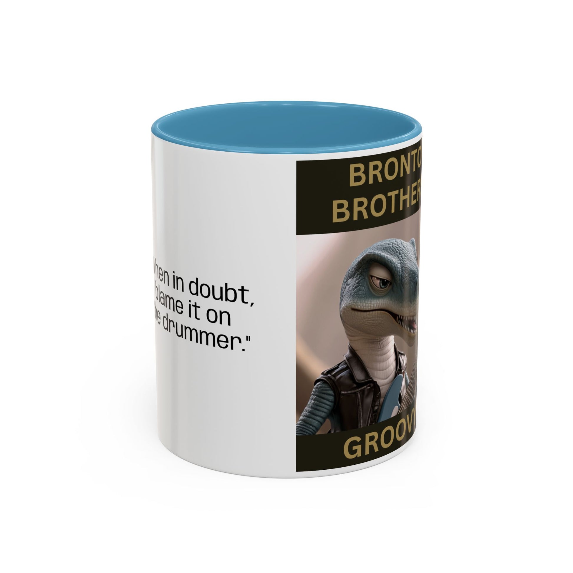 Groovy Groove Bronto Brothers Collector Dinosaur Coffee Mug for Music Lovers