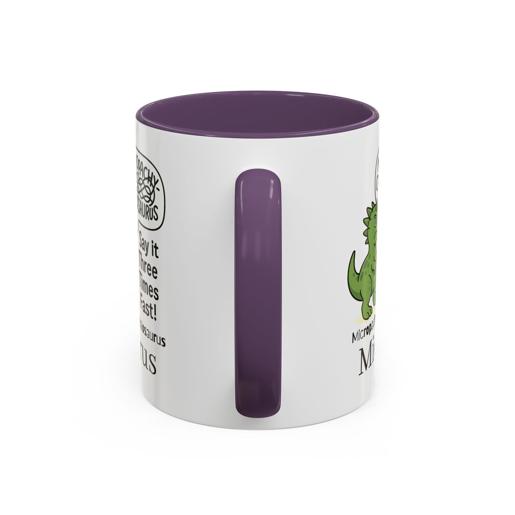 Micro Pachycephalosaurus Coffee Mug | Fun Dinosaur Drinkware, Unique Gift, Quirky Office Cup, Geeky Decor, Educational Mug