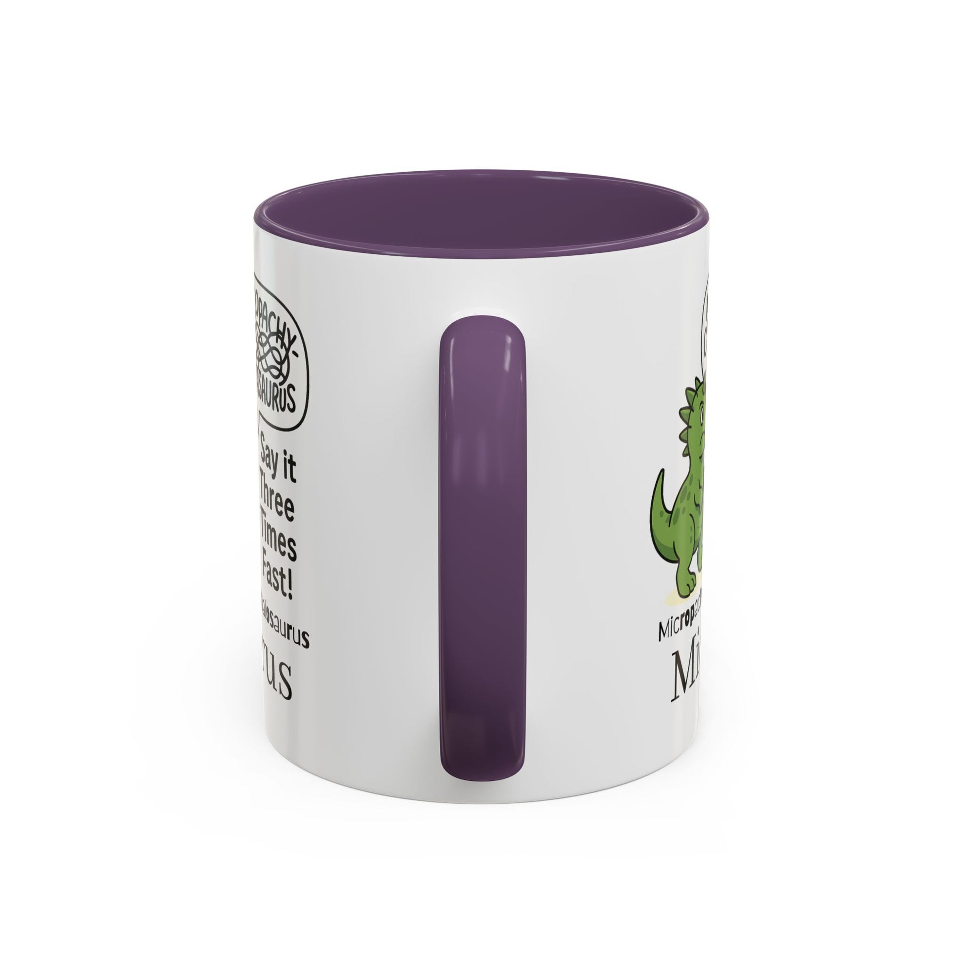 Micro Pachycephalosaurus Coffee Mug | Fun Dinosaur Drinkware, Unique Gift, Quirky Office Cup, Geeky Decor, Educational Mug
