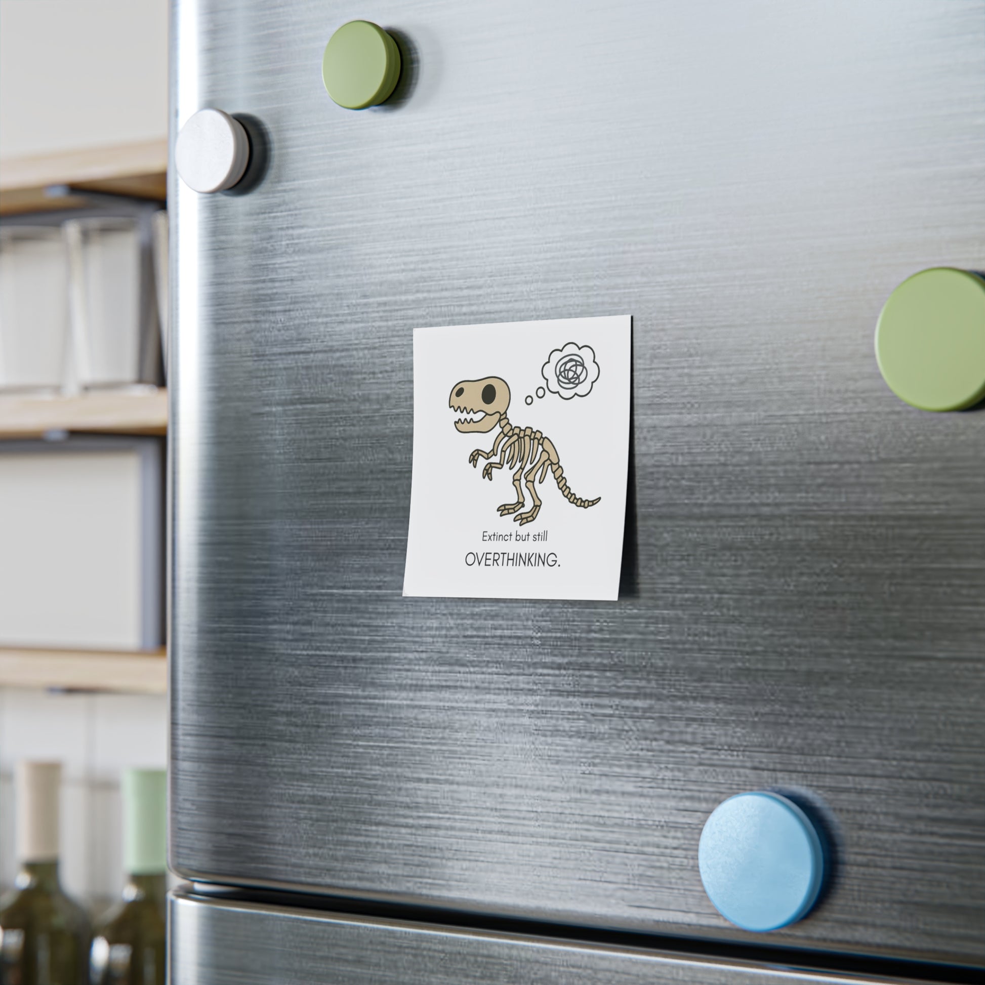 Dino-Themed Note Pads for Overthinkers, Cute Stationery for Kids and Adults, Fun Gifts, Office Supplies, Unique Journals