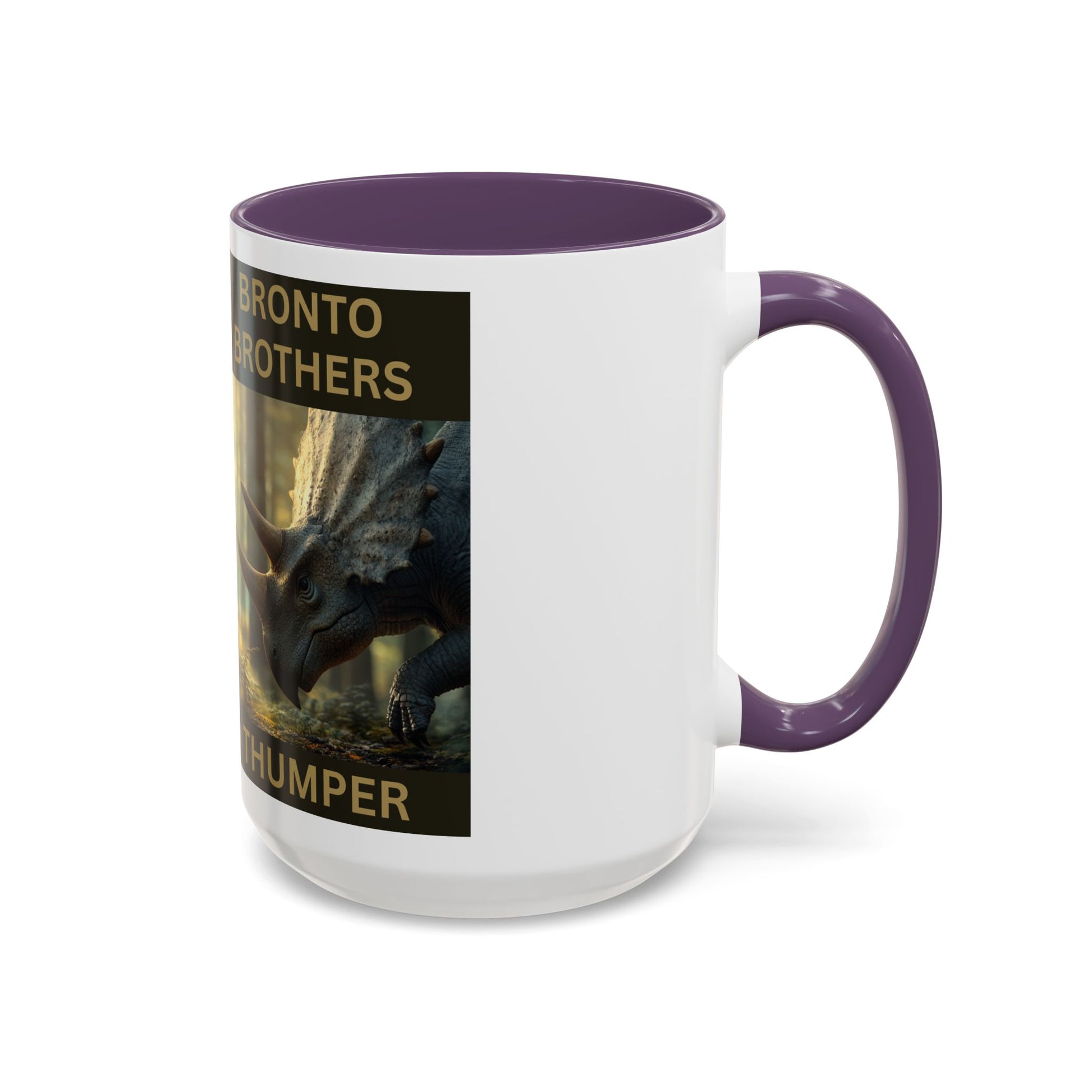 Thumper the Drummer Bronto Brothers Collector Dinosaur Mug