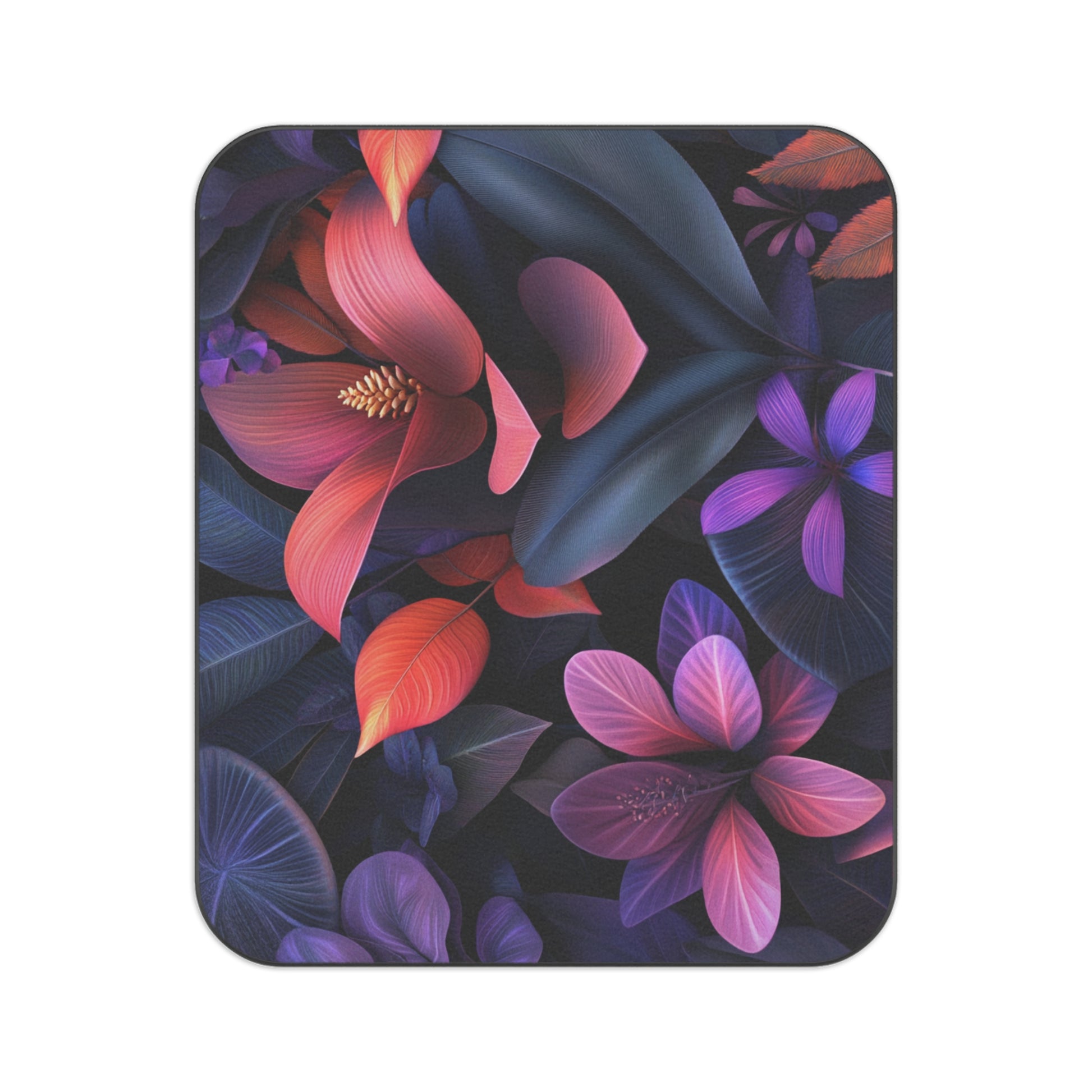 Picnic Blanket, Vibrant Floral Outdoor Blanket, Travel Blanket, Beach Mat, Camping Gear