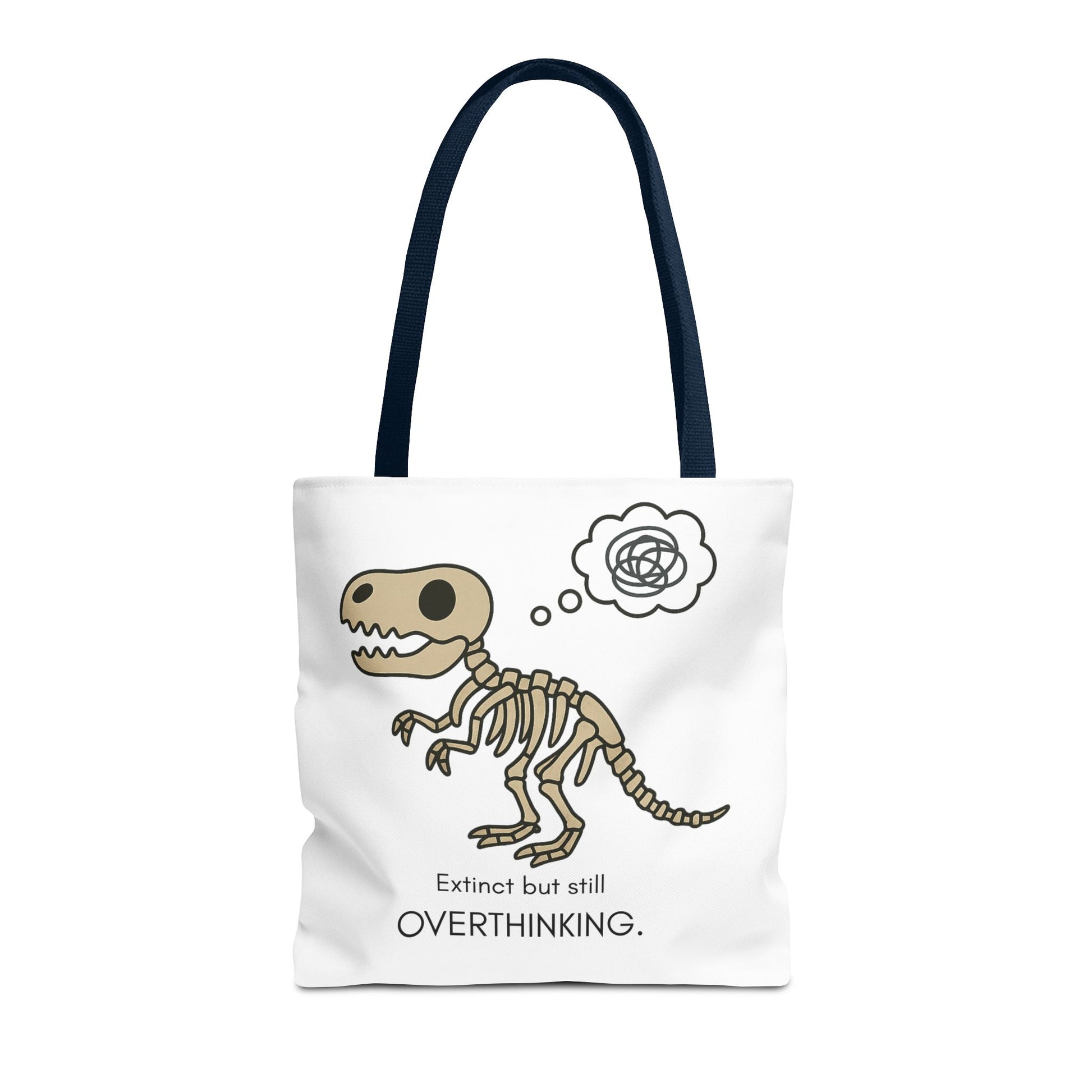 Dinosaur Tote Bag - Extinct but still OVERTHINKING, Funny Tote, Gift for Students, Eco-Friendly Carryall, Unique Shopper Bag, Cute Bag [...]