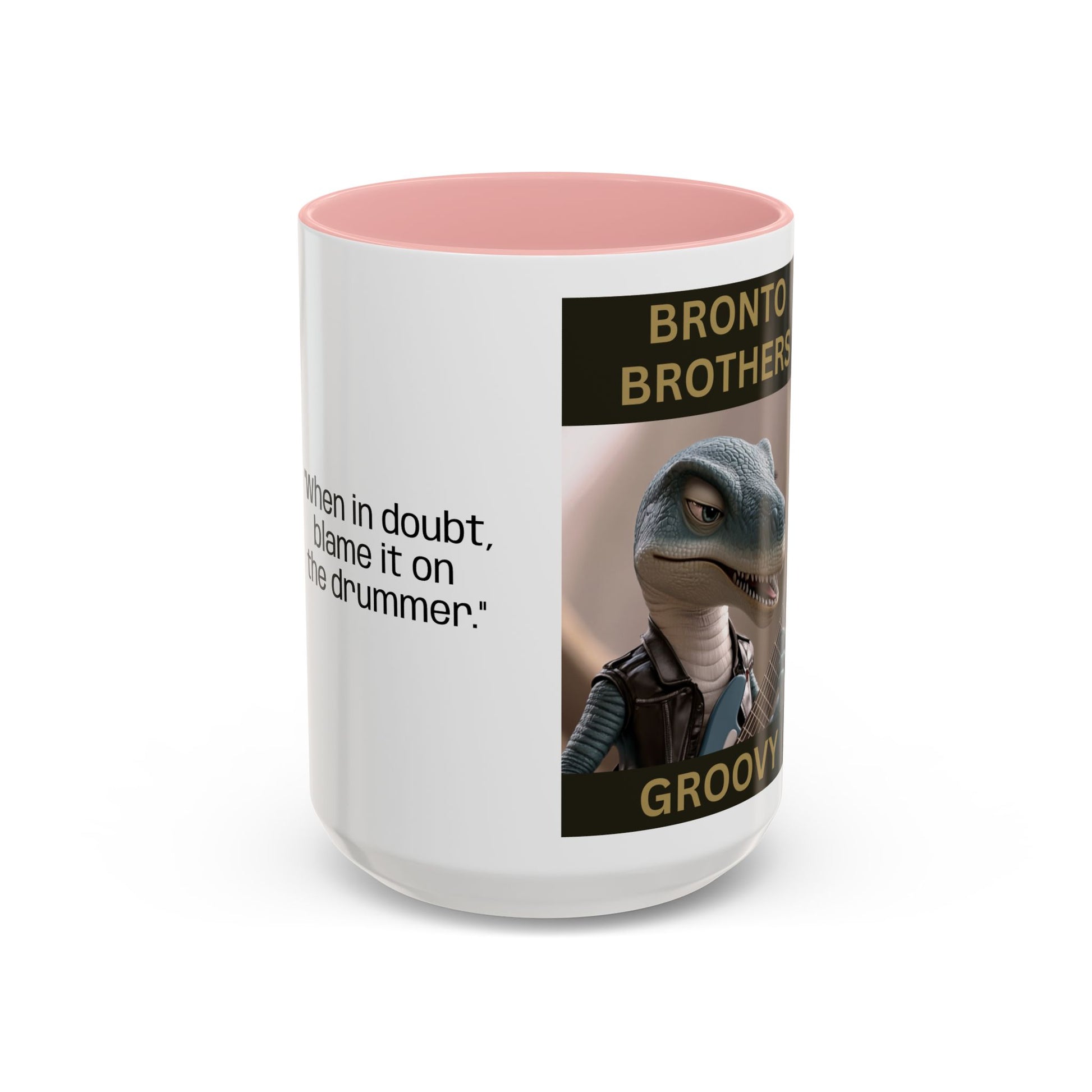 Groovy Groove Bronto Brothers Collector Dinosaur Coffee Mug for Music Lovers