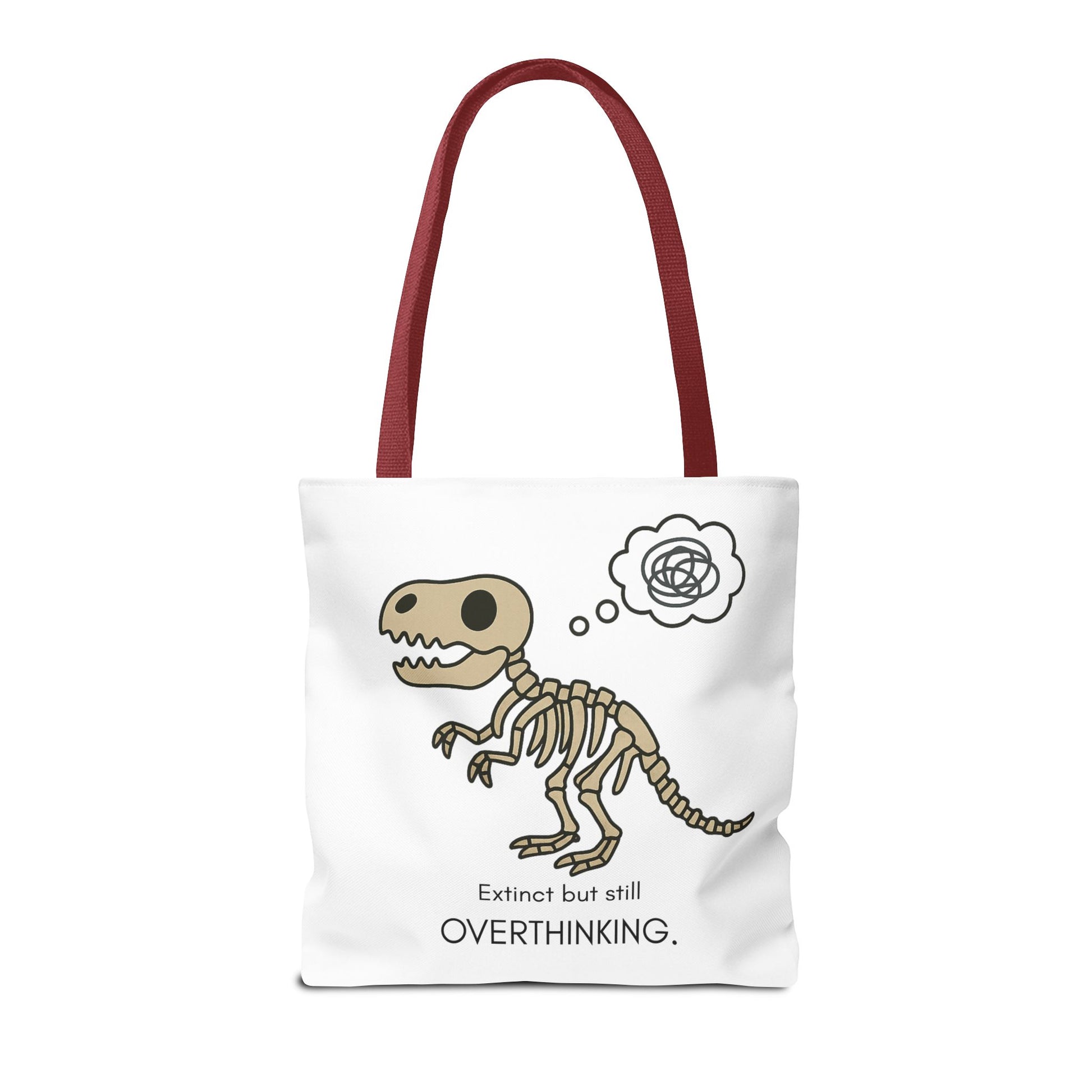 Dinosaur Tote Bag - Extinct but still OVERTHINKING, Funny Tote, Gift for Students, Eco-Friendly Carryall, Unique Shopper Bag, Cute Bag [...]