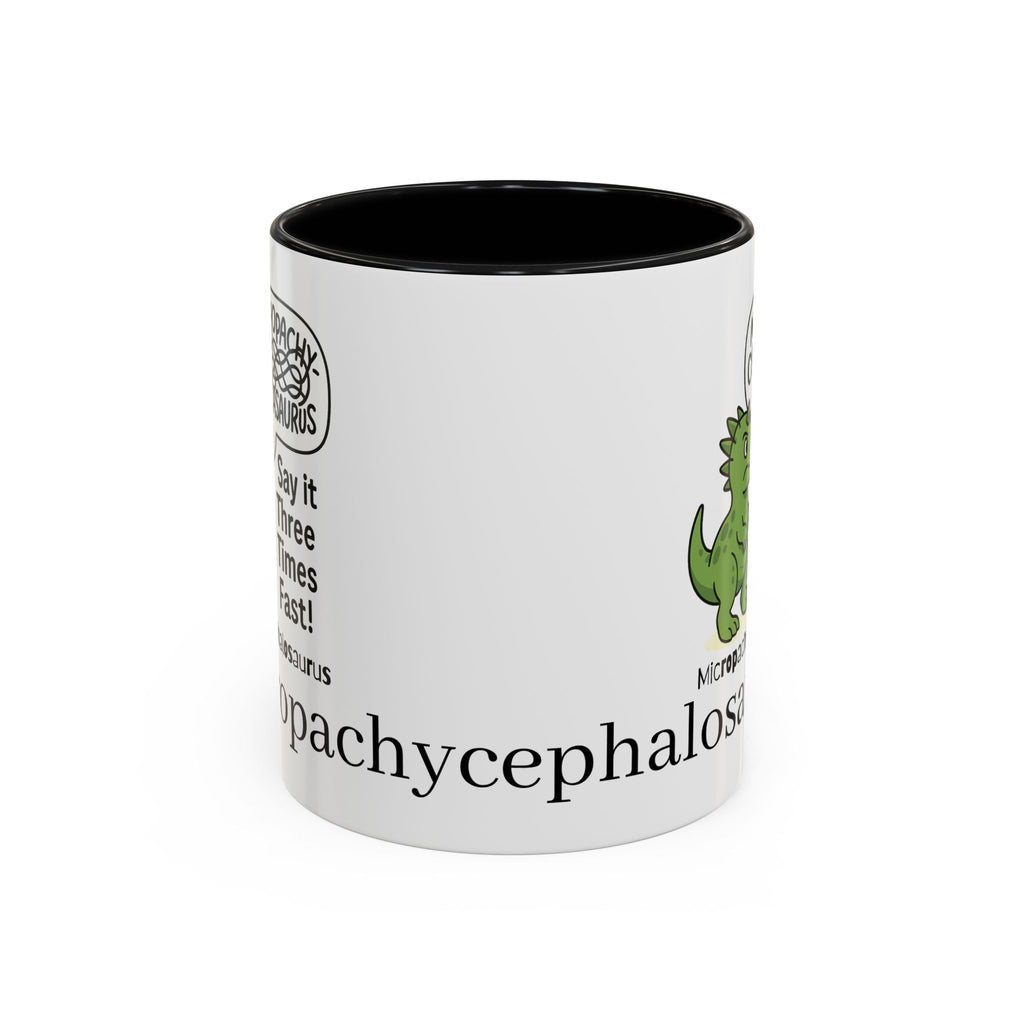 Micro Pachycephalosaurus Coffee Mug | Fun Dinosaur Drinkware, Unique Gift, Quirky Office Cup, Geeky Decor, Educational Mug