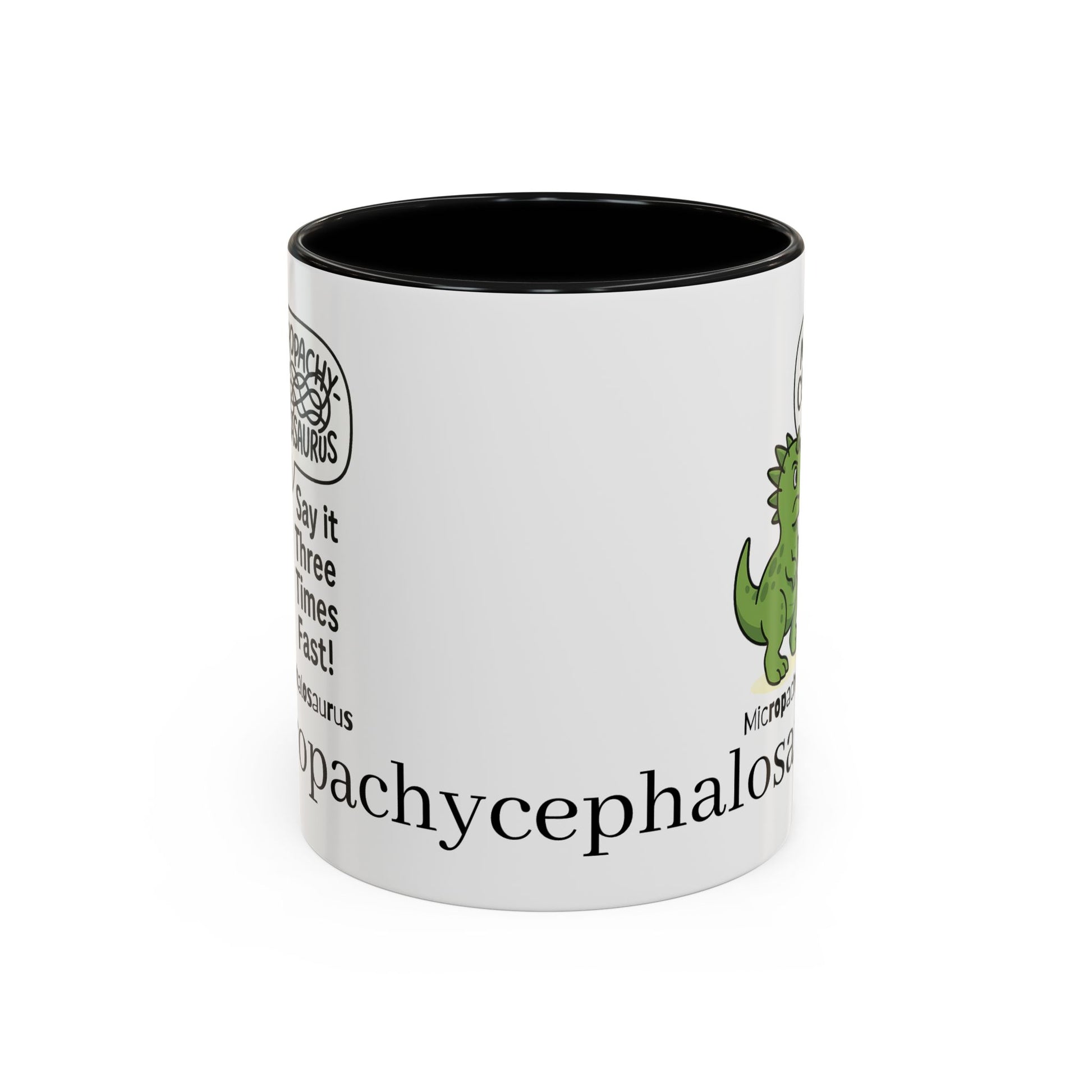 Micro Pachycephalosaurus Coffee Mug | Fun Dinosaur Drinkware, Unique Gift, Quirky Office Cup, Geeky Decor, Educational Mug