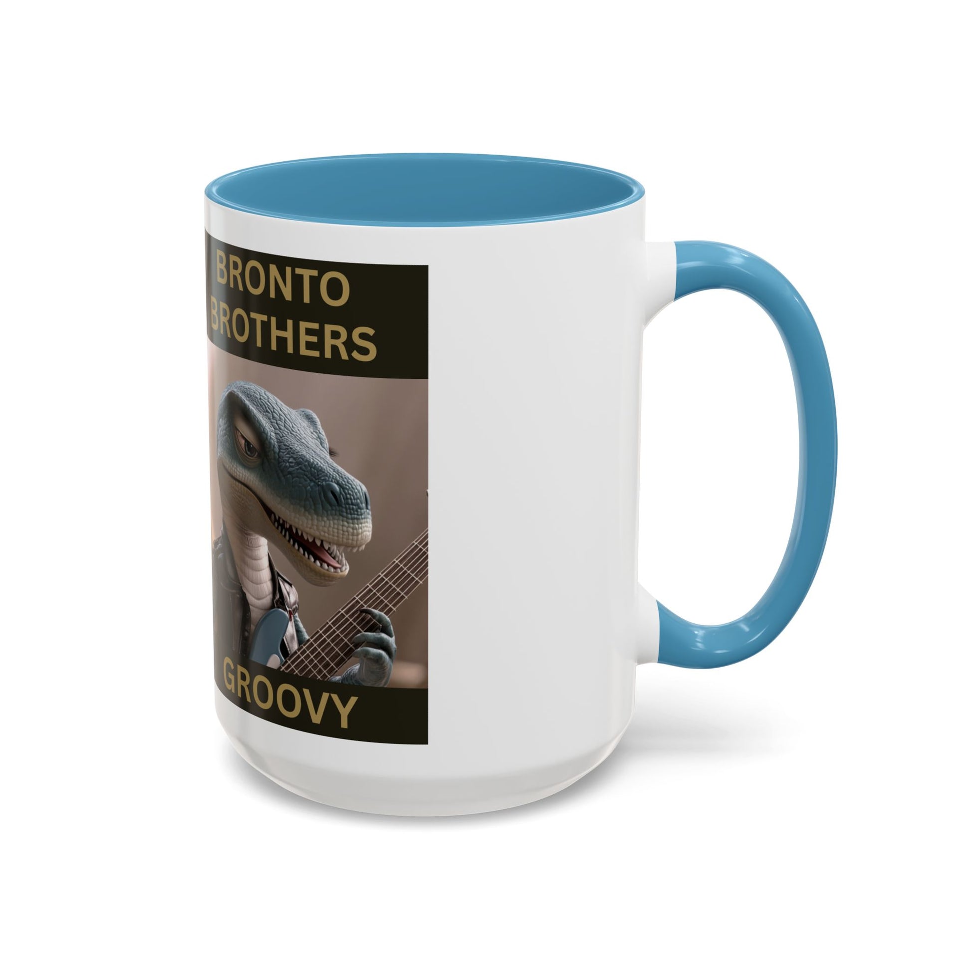 Groovy Groove Bronto Brothers Collector Dinosaur Coffee Mug for Music Lovers