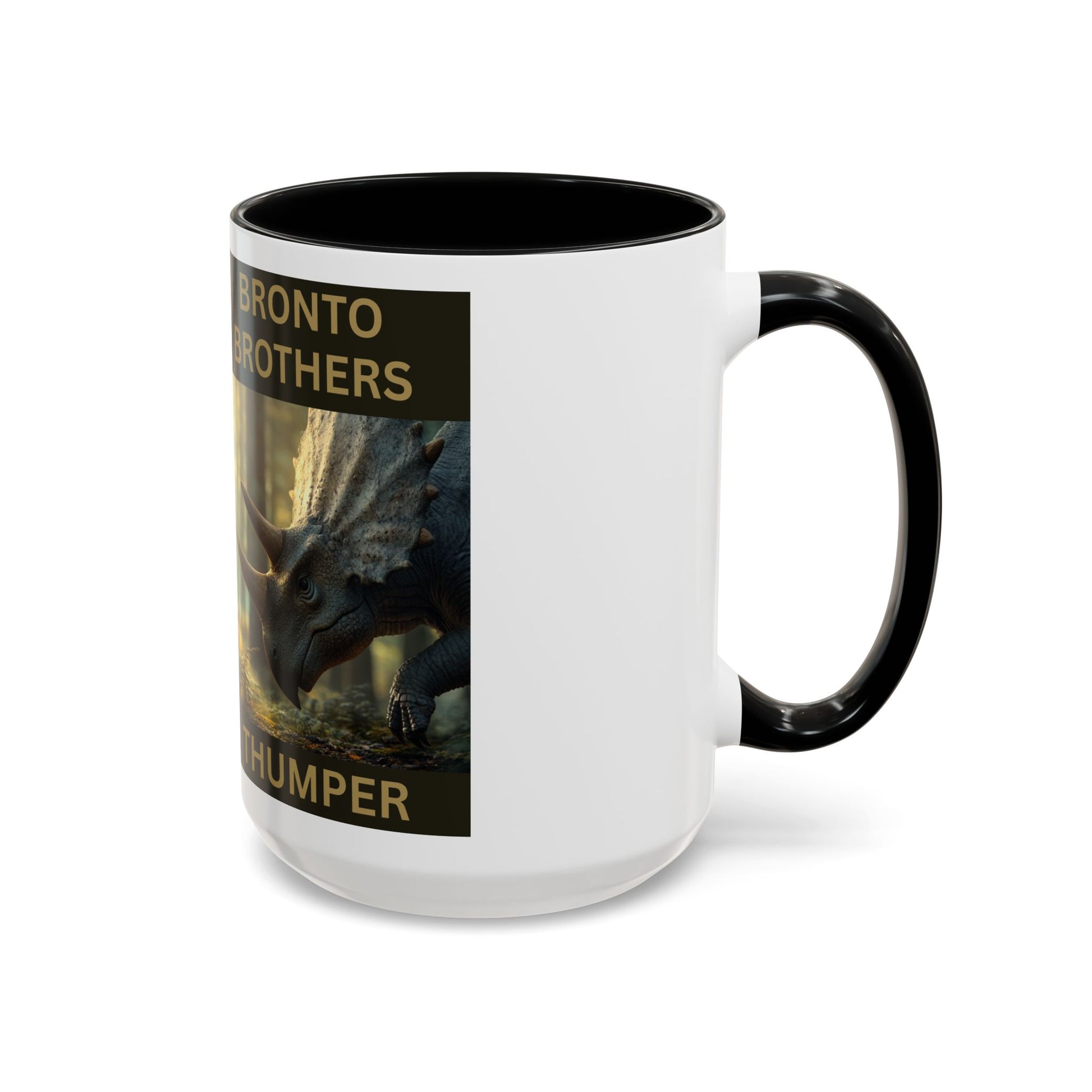 Thumper the Drummer Bronto Brothers Collector Dinosaur Mug