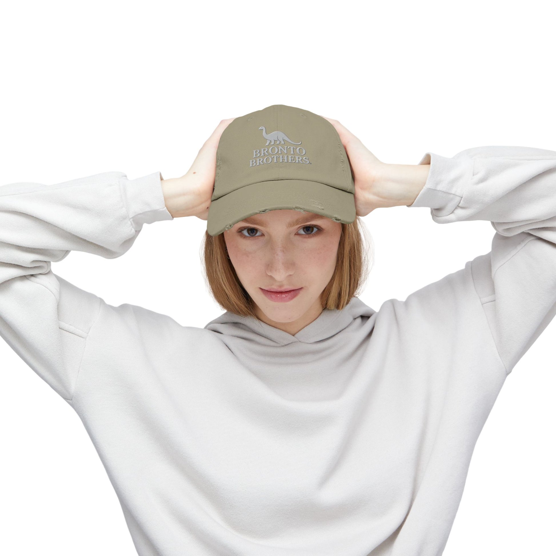Fun Dinosaur Baseball Hat, Bronto Brothers Graphic Cap, Trendy Dad Hat for Outdoor Adventures, Gift for Dino Lovers