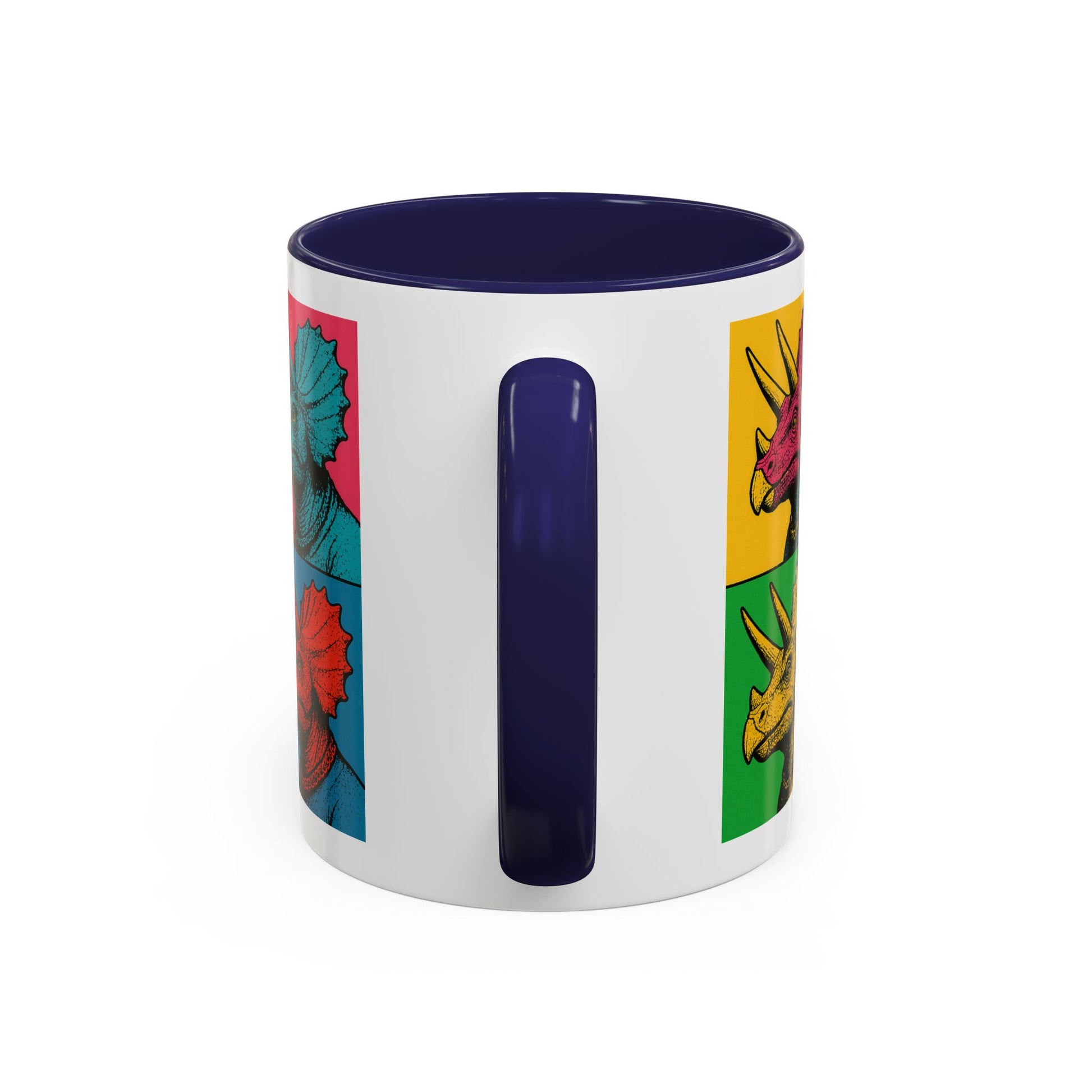 Colorful Triceratops Accent Coffee Mug - Funky Dinosaur Mug, Gift for Dino Lovers, Pop Art Coffee Cup, Holiday or Birthday Gift, Cute [...]
