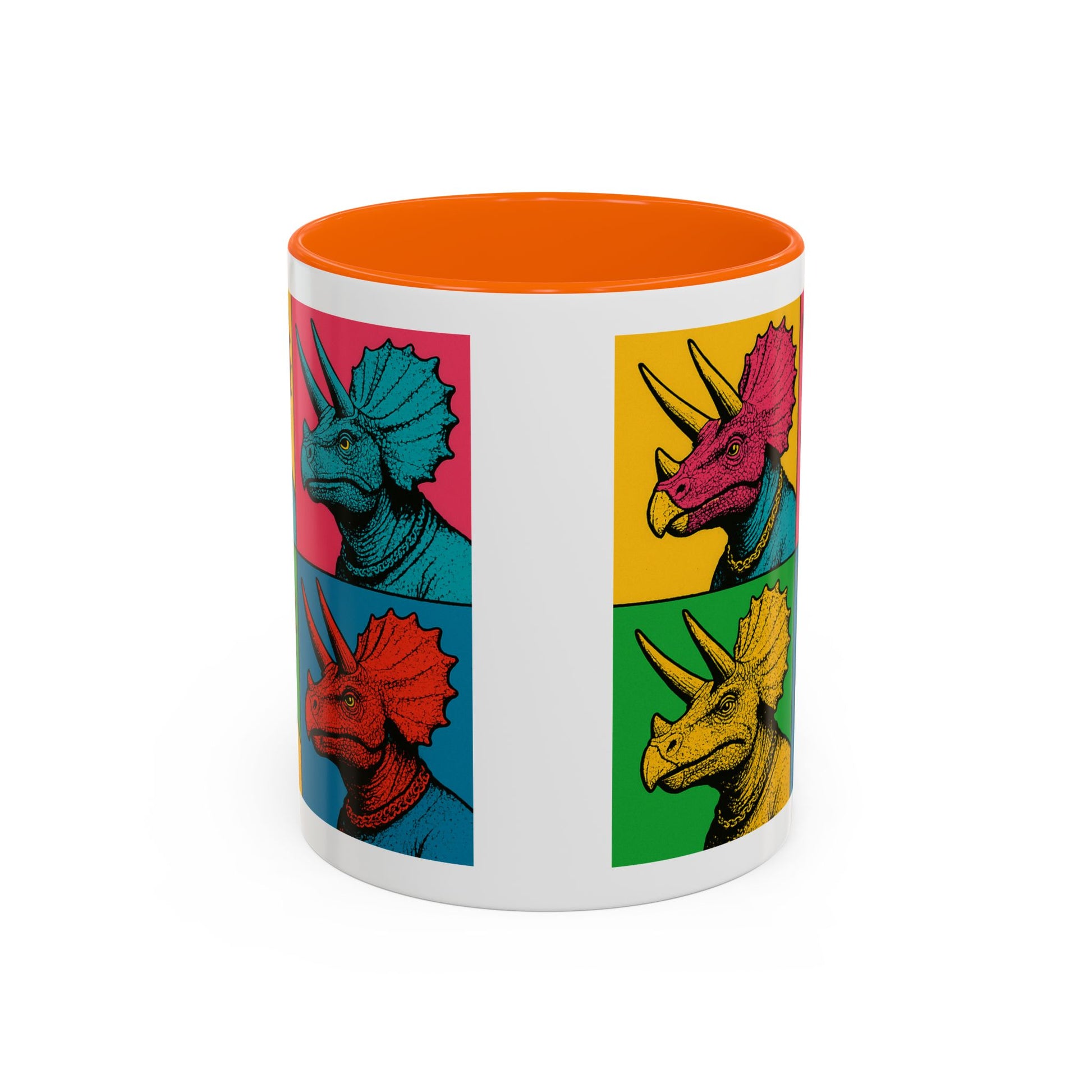 Colorful Triceratops Accent Coffee Mug - Funky Dinosaur Mug, Gift for Dino Lovers, Pop Art Coffee Cup, Holiday or Birthday Gift, Cute [...]
