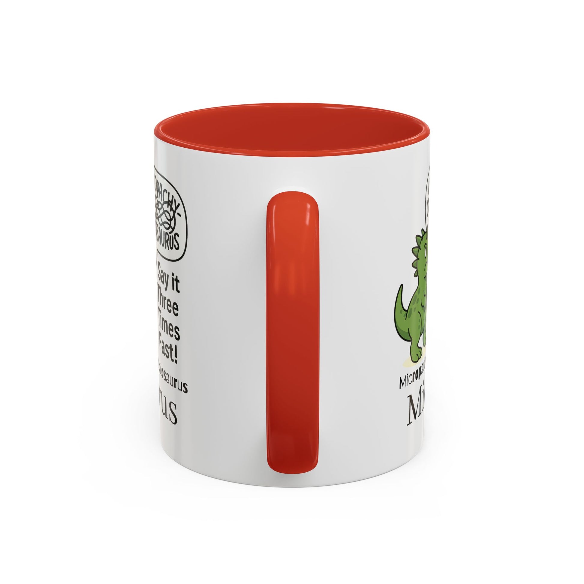Micro Pachycephalosaurus Coffee Mug | Fun Dinosaur Drinkware, Unique Gift, Quirky Office Cup, Geeky Decor, Educational Mug