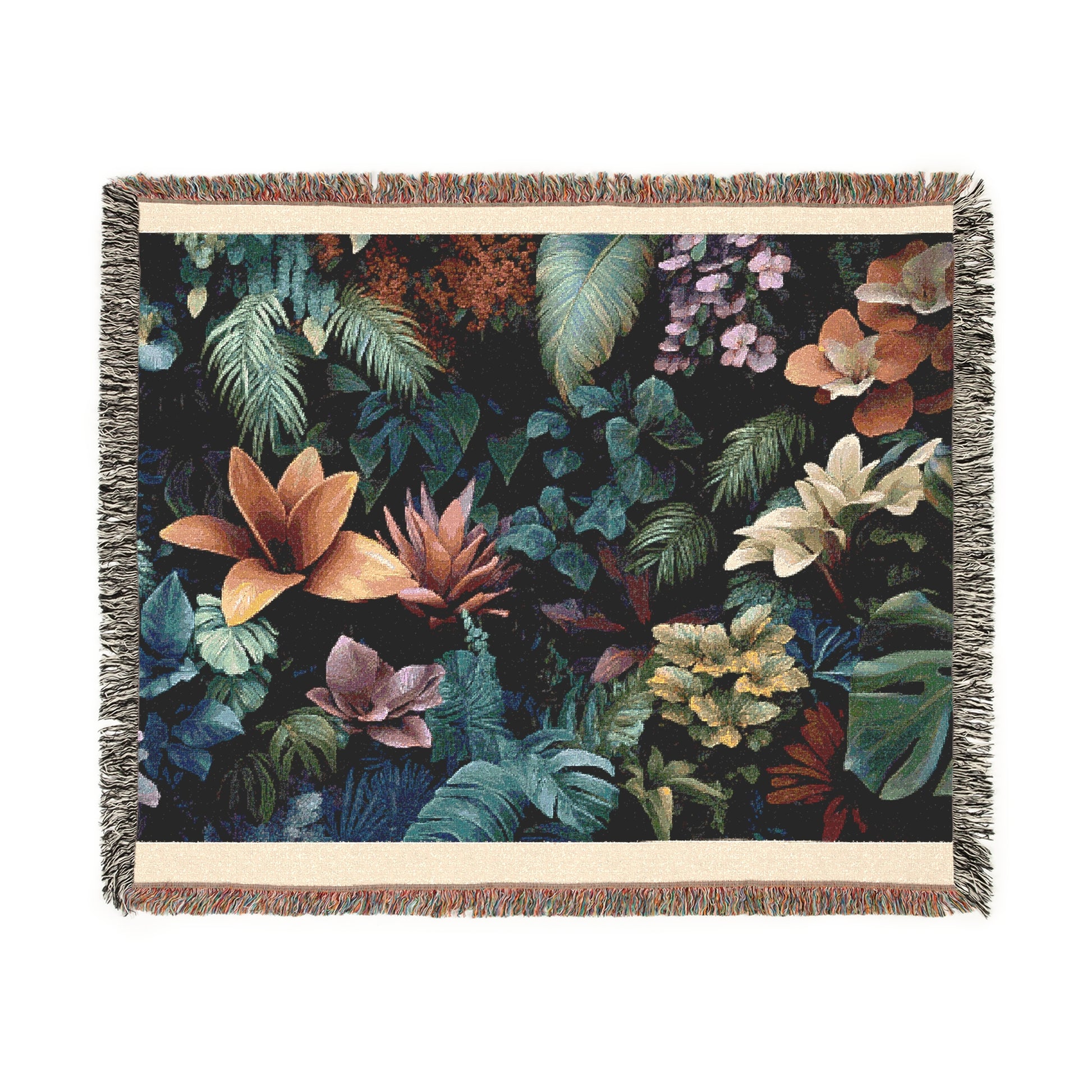 Floral Woven Blanket - Cozy Home Decor, Perfect for Gift Giving, Boho Bedroom Style, Nature Lover's Throw, Ideal for Weddings and [...]