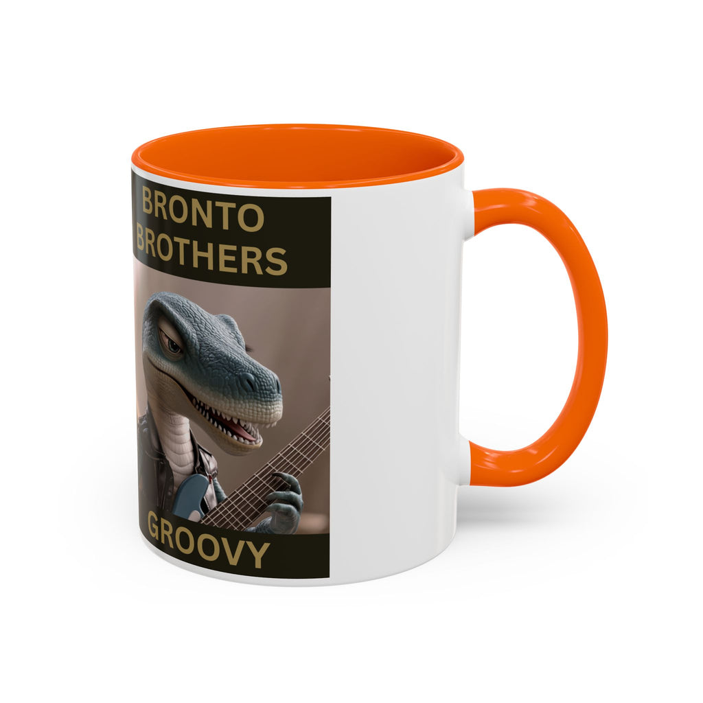 Groovy Groove Bronto Brothers Collector Dinosaur Coffee Mug for Music Lovers