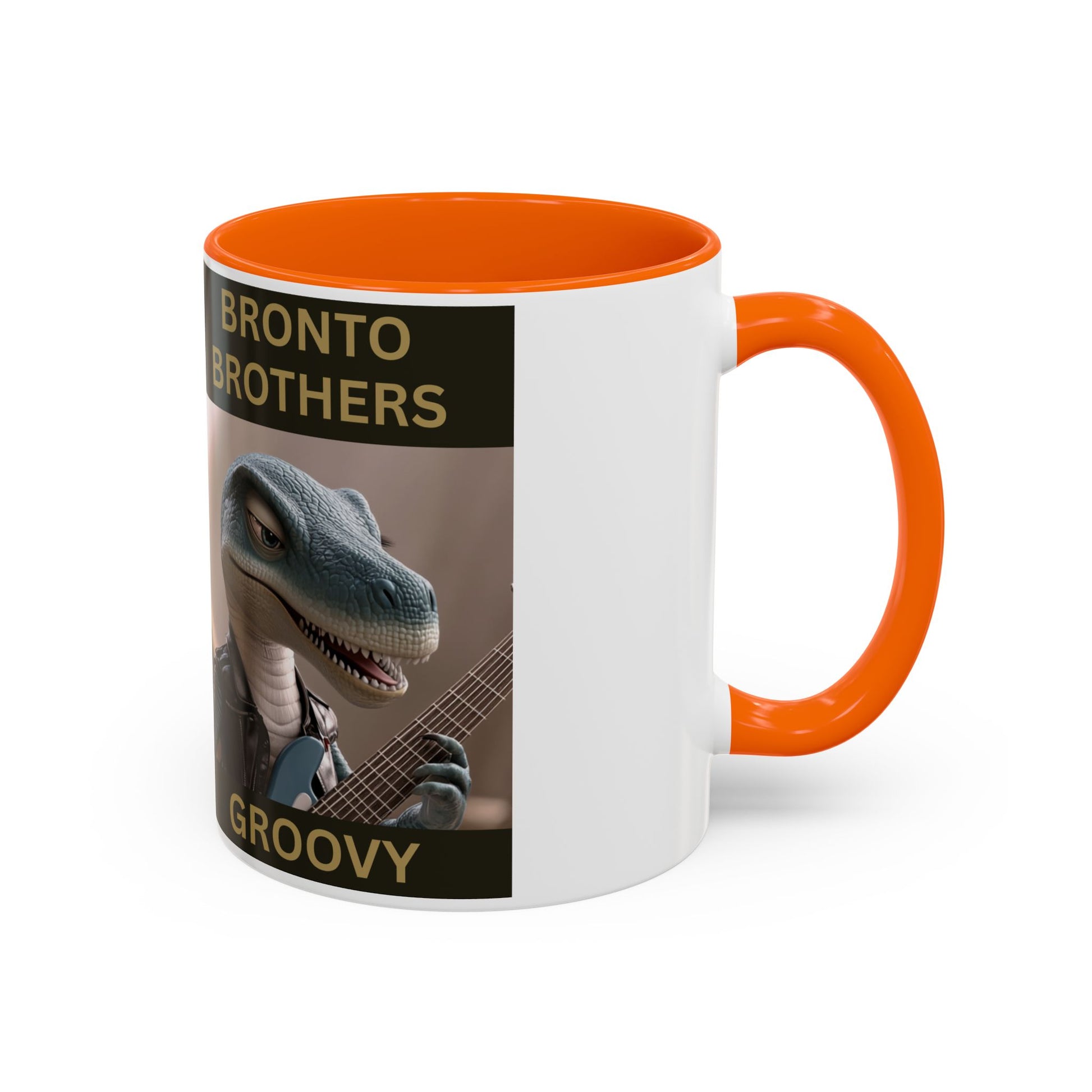 Groovy Groove Bronto Brothers Collector Dinosaur Coffee Mug for Music Lovers