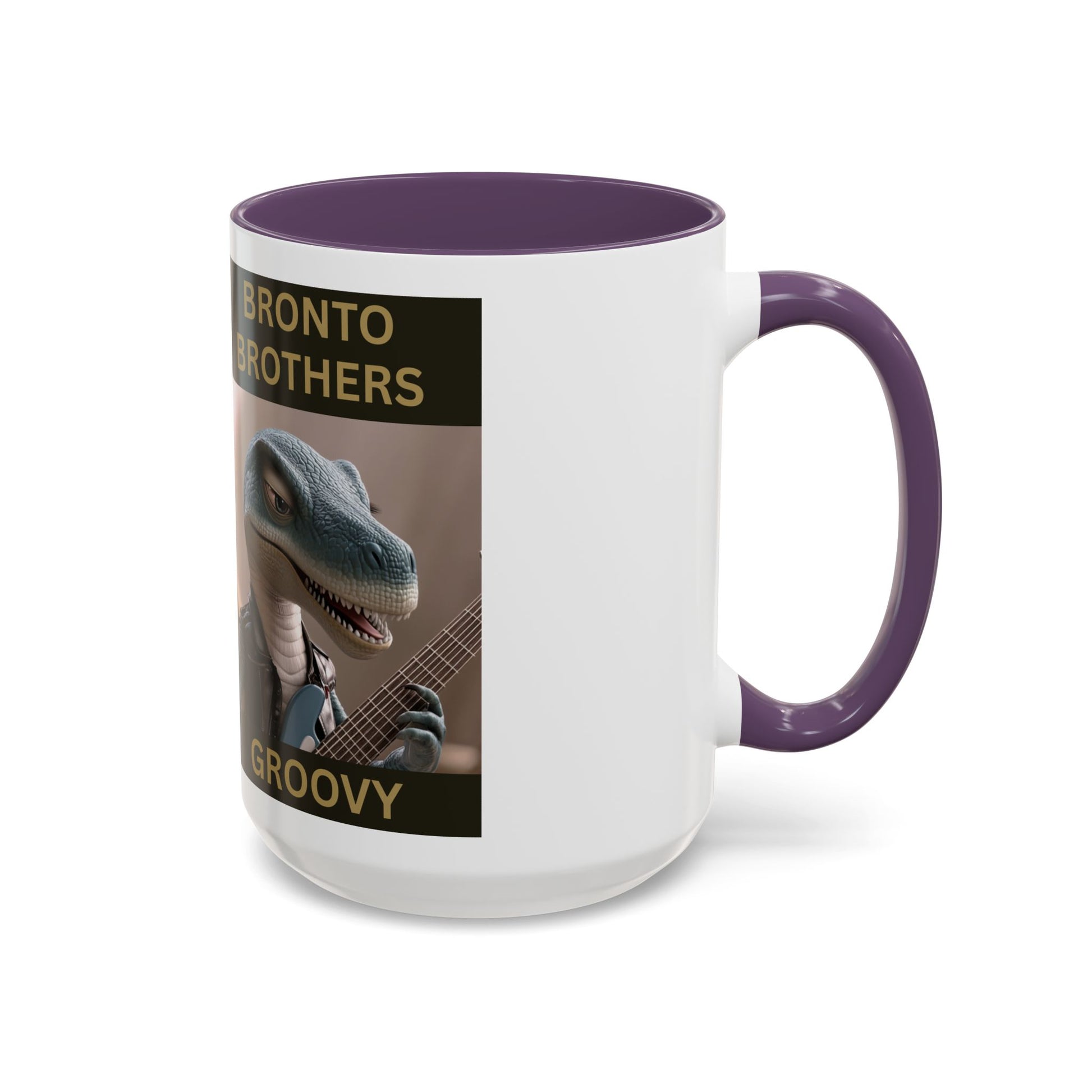 Groovy Groove Bronto Brothers Collector Dinosaur Coffee Mug for Music Lovers