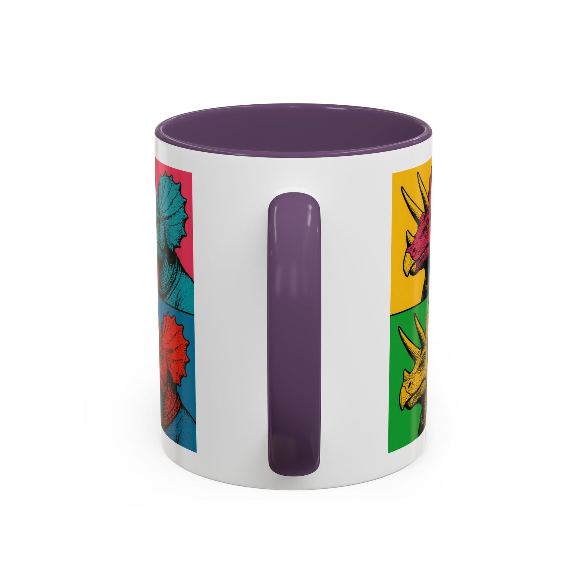 Colorful Triceratops Accent Coffee Mug - Funky Dinosaur Mug, Gift for Dino Lovers, Pop Art Coffee Cup, Holiday or Birthday Gift, Cute [...]