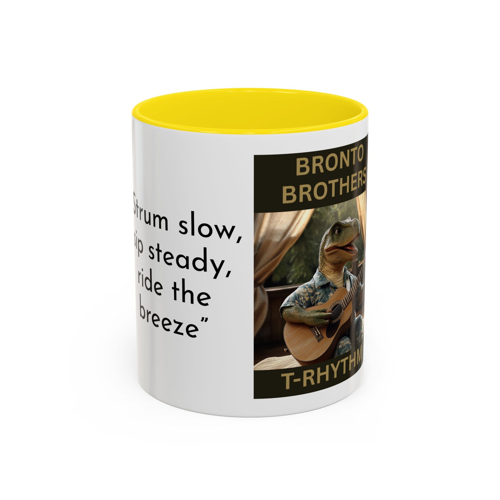 T-Rhythm Collector Dinosaur Coffee Mug - Fun Dino Design for Music Lovers