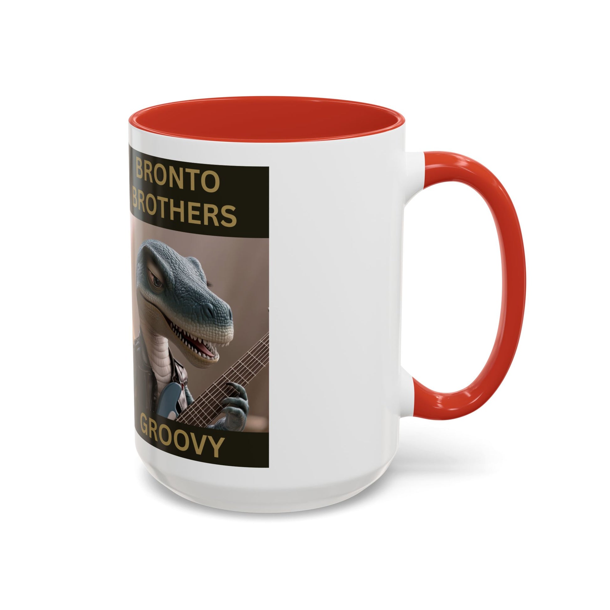 Groovy Groove Bronto Brothers Collector Dinosaur Coffee Mug for Music Lovers