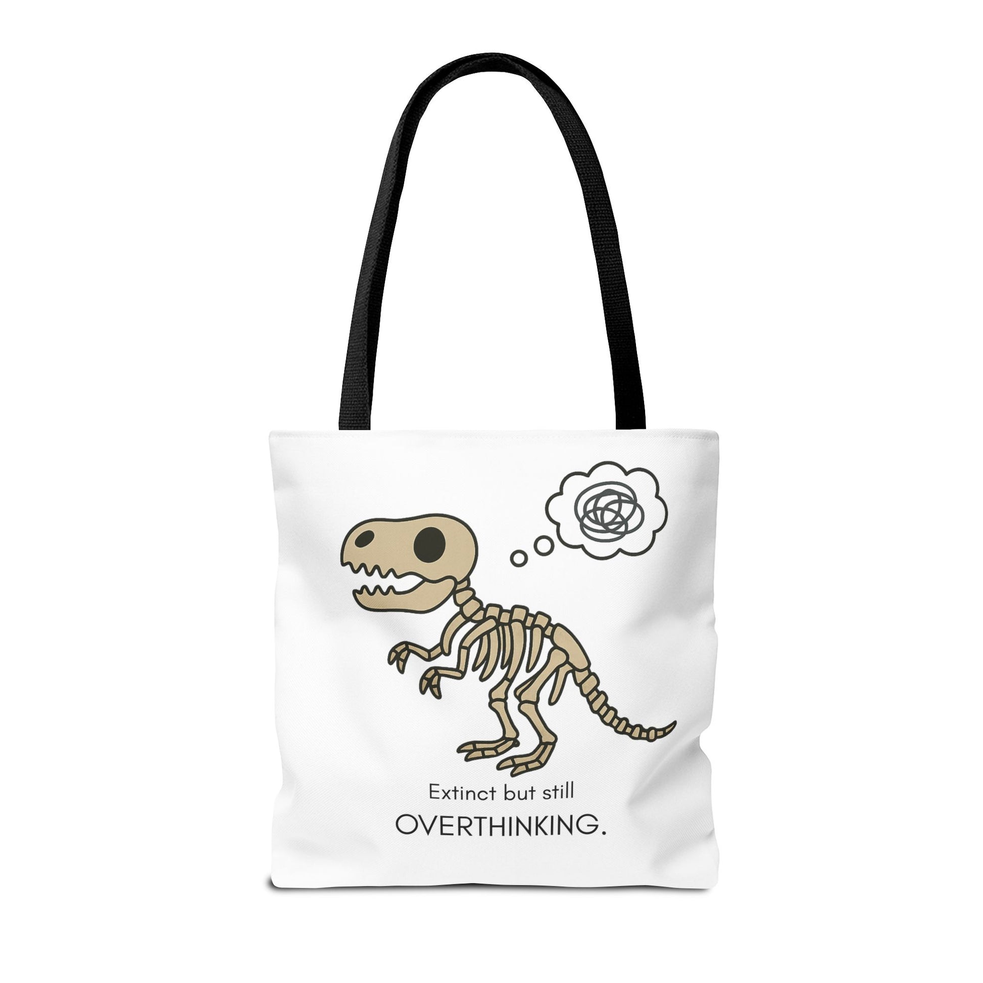 Dinosaur Tote Bag - Extinct but still OVERTHINKING, Funny Tote, Gift for Students, Eco-Friendly Carryall, Unique Shopper Bag, Cute Bag [...]