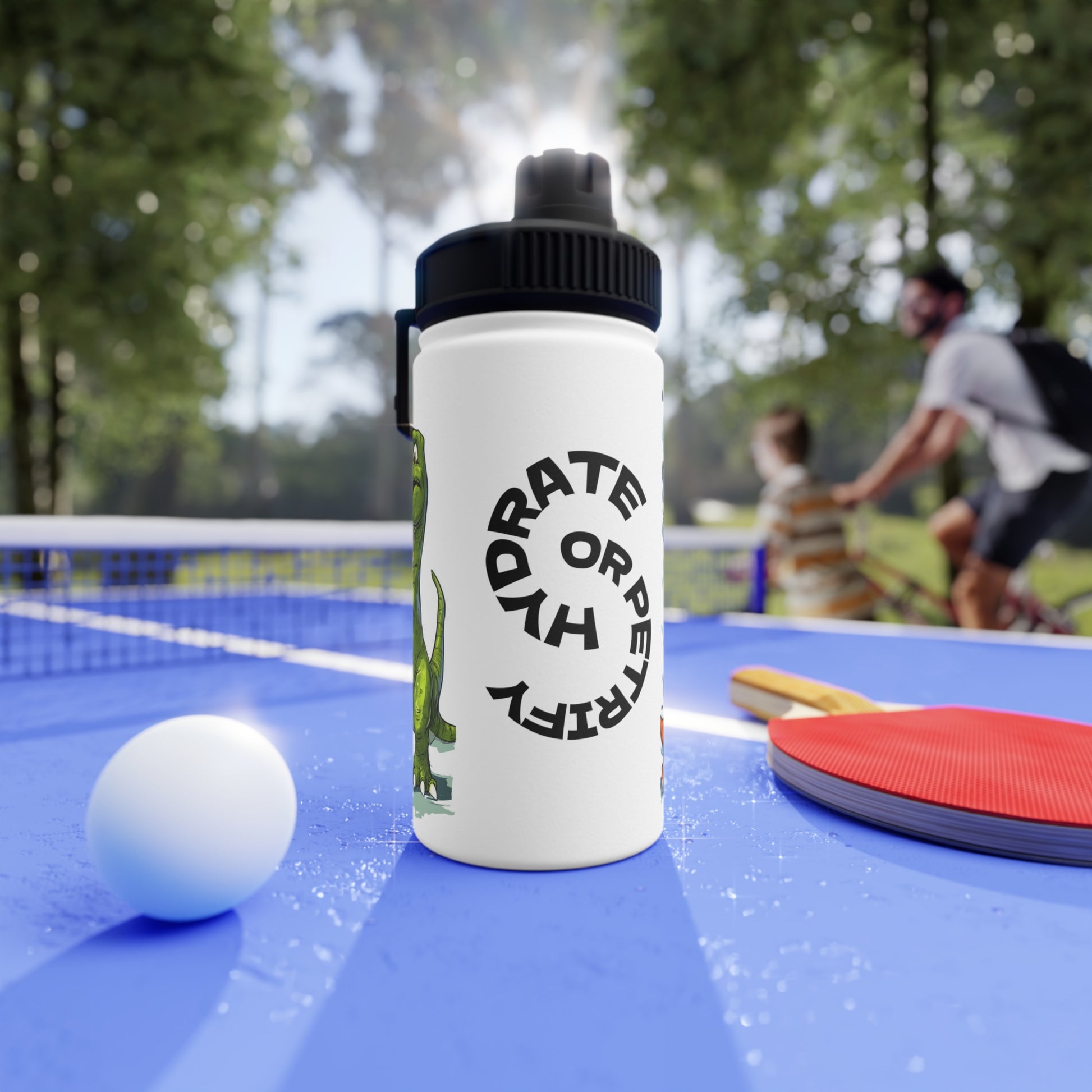 Water Bottle for Kids, Hydrate or Petrify Graphic, Fun Stainless Steel Dinosaur Theme, Sports Bottle for Active Lifestyle, Gifts for [...]