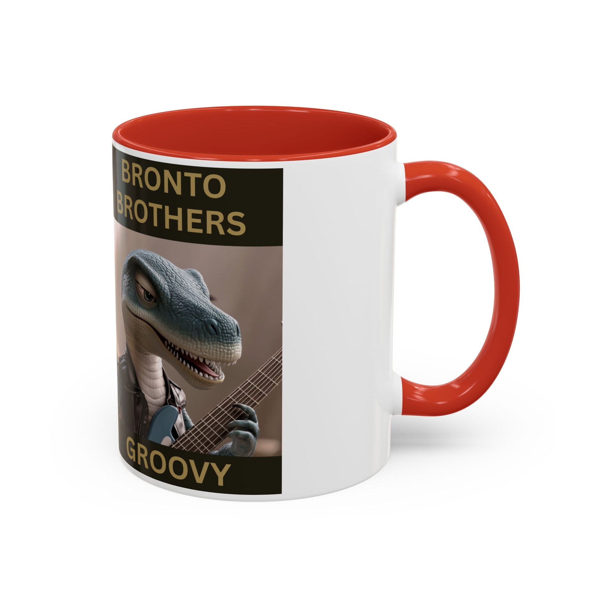 Groovy Groove Bronto Brothers Collector Dinosaur Coffee Mug for Music Lovers